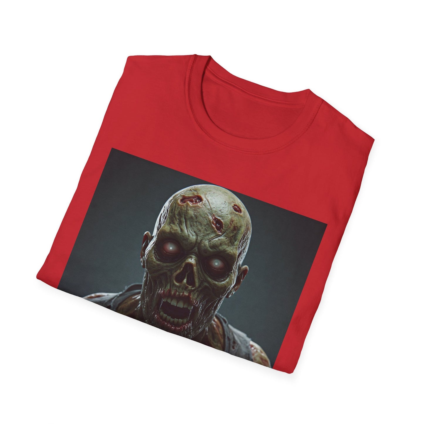 Apocalyptic Portrait Tee, bold, decaying zombie graphic