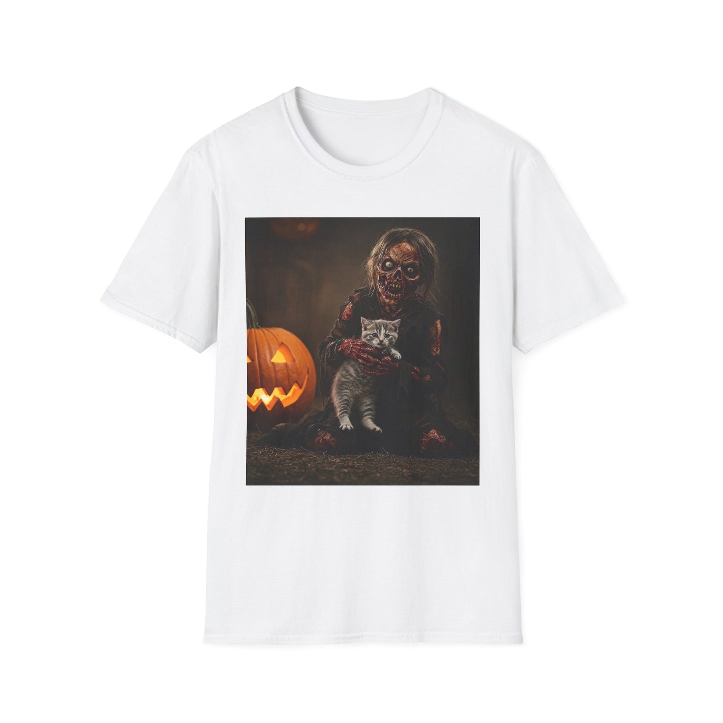 Apocalyptic Portrait Tee, bold, decaying zombie graphic