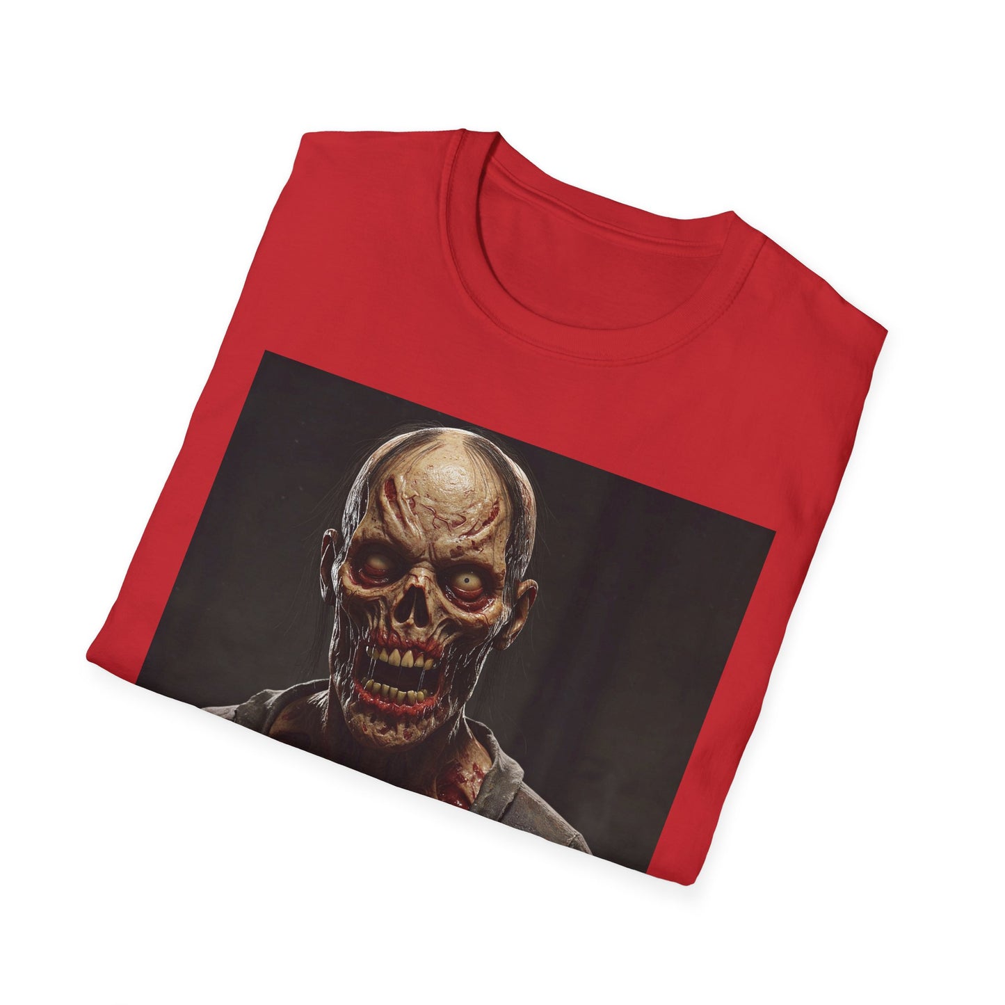 Apocalyptic Portrait Tee, bold, decaying zombie graphic