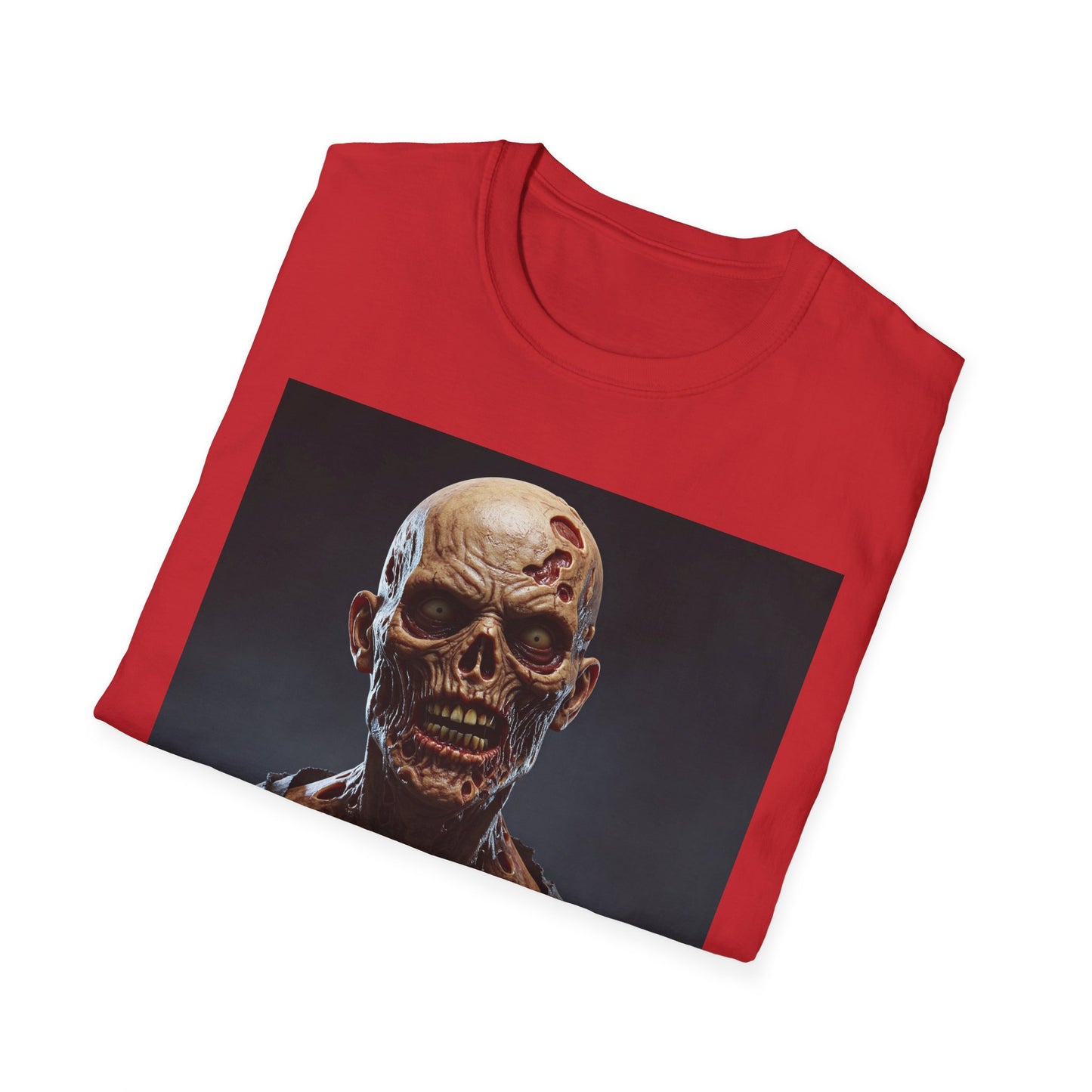 Apocalyptic Portrait Tee, bold, decaying zombie graphic