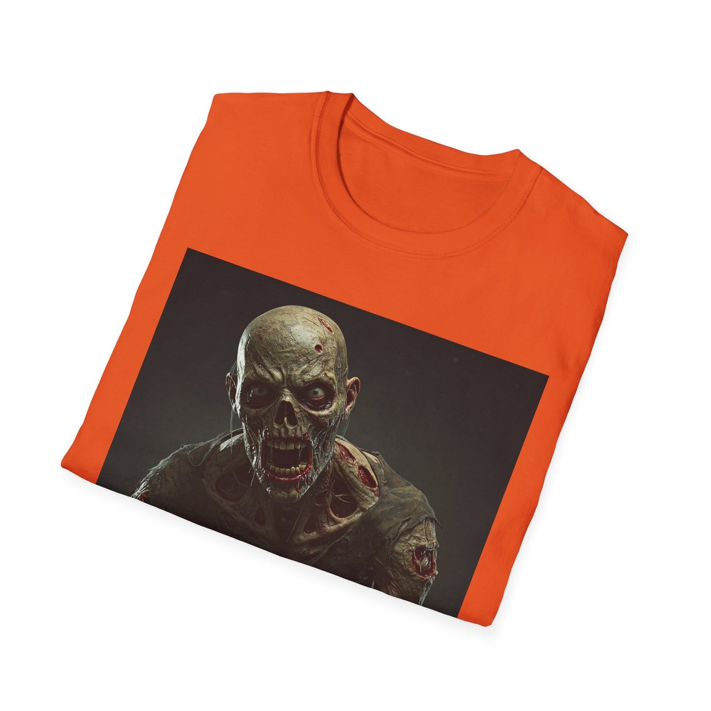 Apocalyptic Portrait Tee, bold, decaying zombie graphic