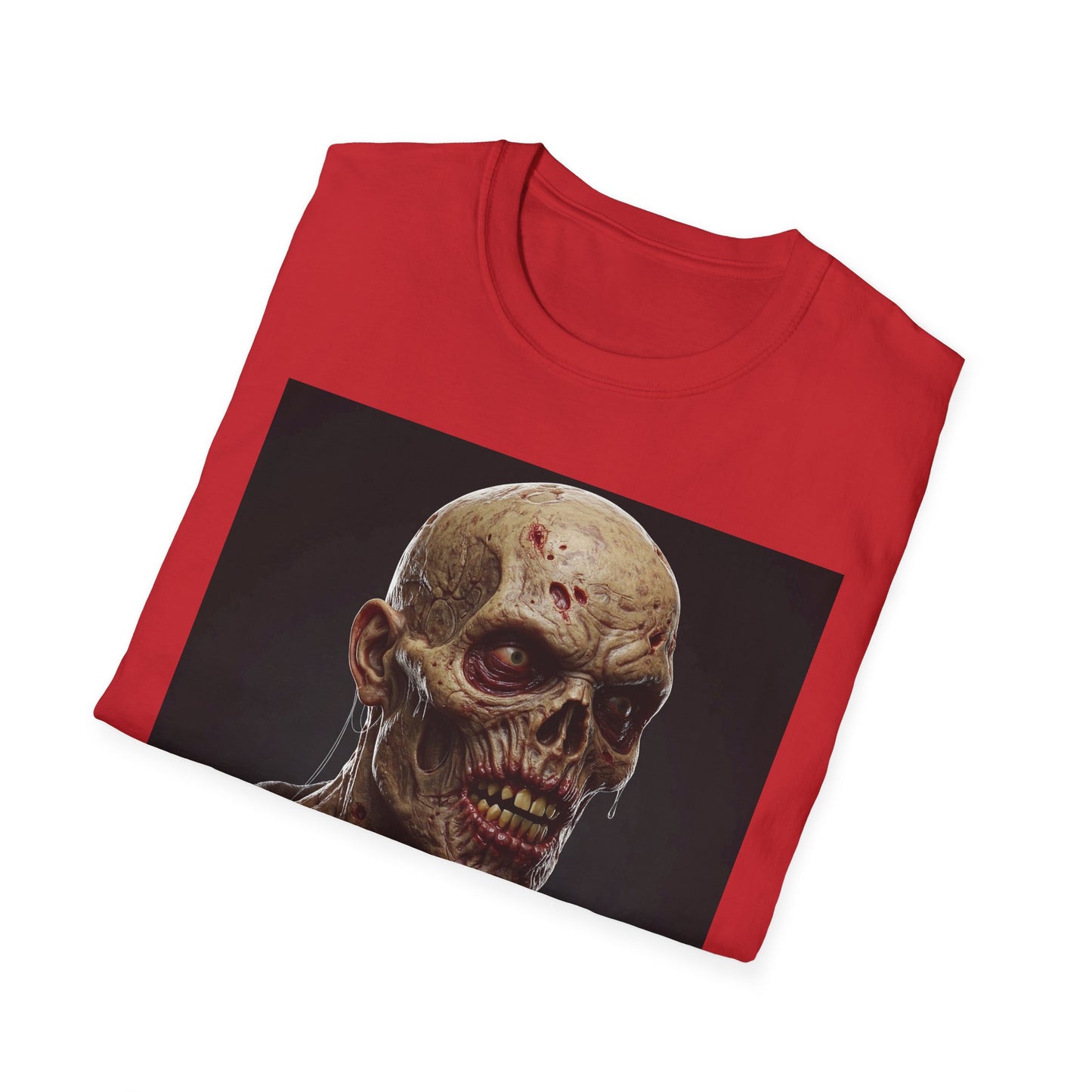 Apocalyptic Portrait Tee, bold, decaying zombie graphic