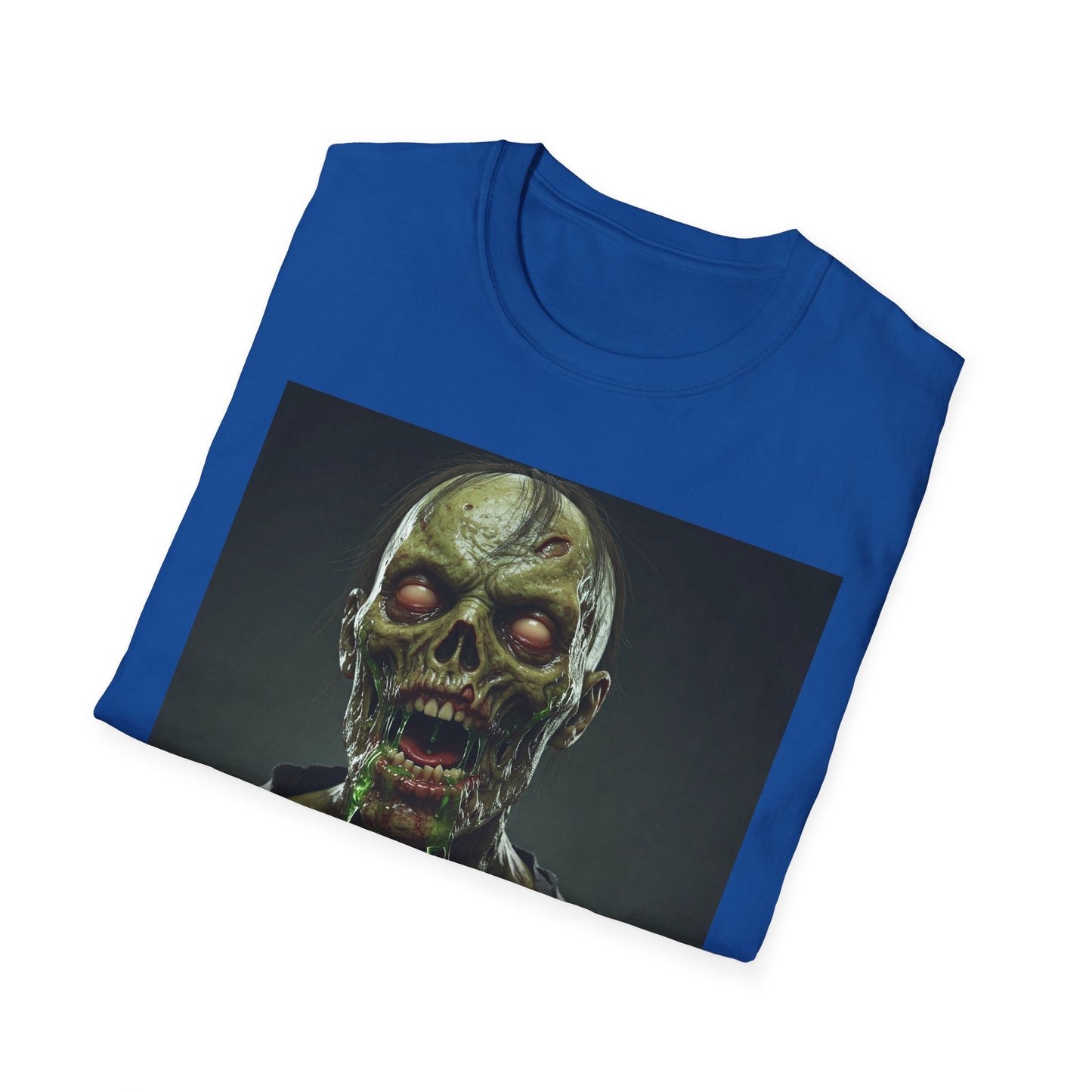 Apocalyptic Portrait Tee, bold, decaying zombie graphic