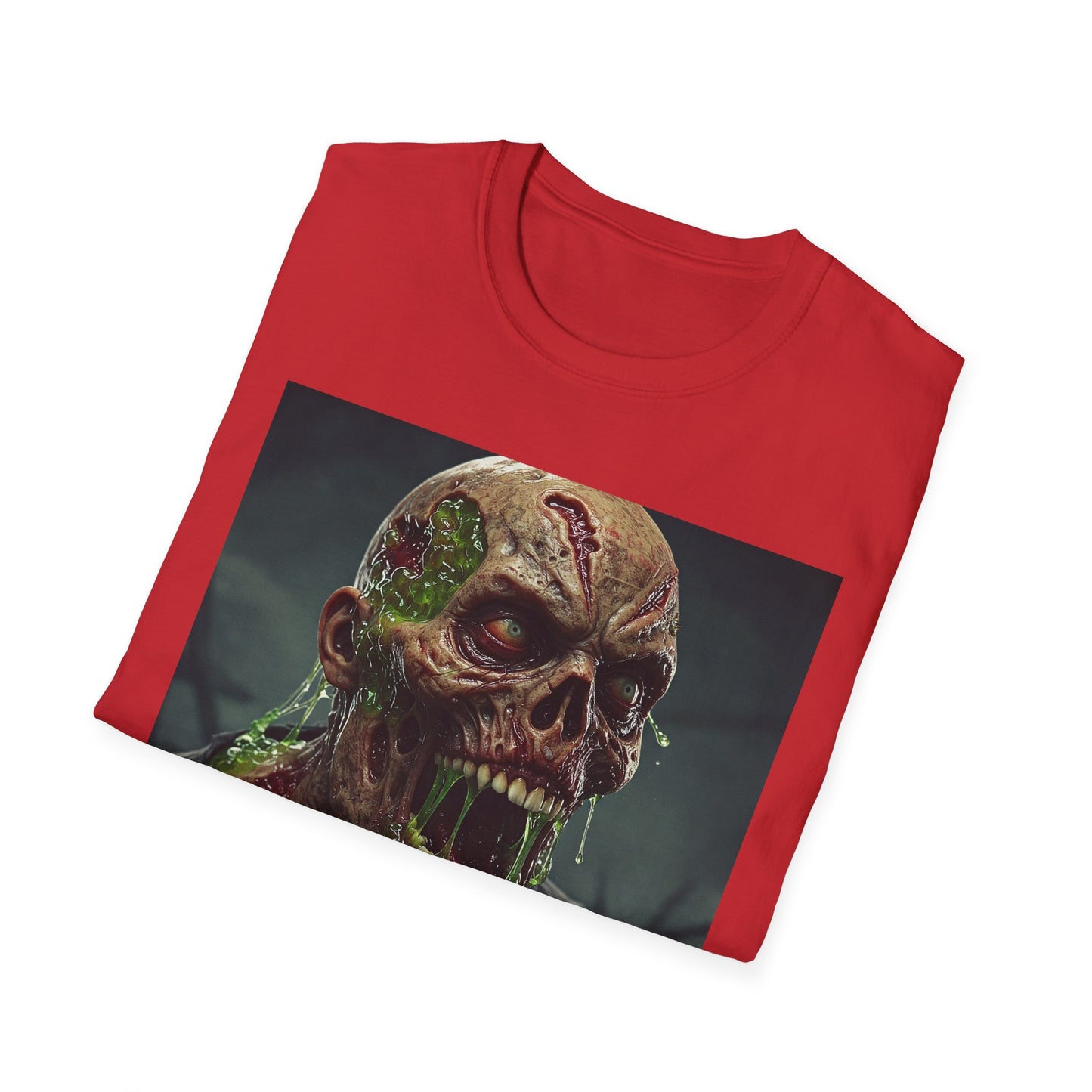 Apocalyptic Portrait Tee, bold, decaying zombie graphic