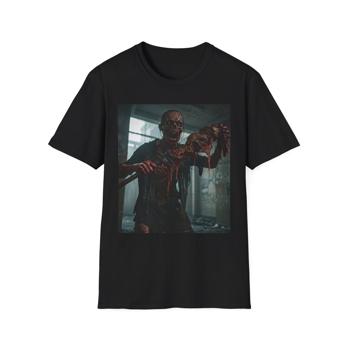 Creepy Zombie Graphic Unisex T-Shirt - Perfect for Halloween & Horror Fans