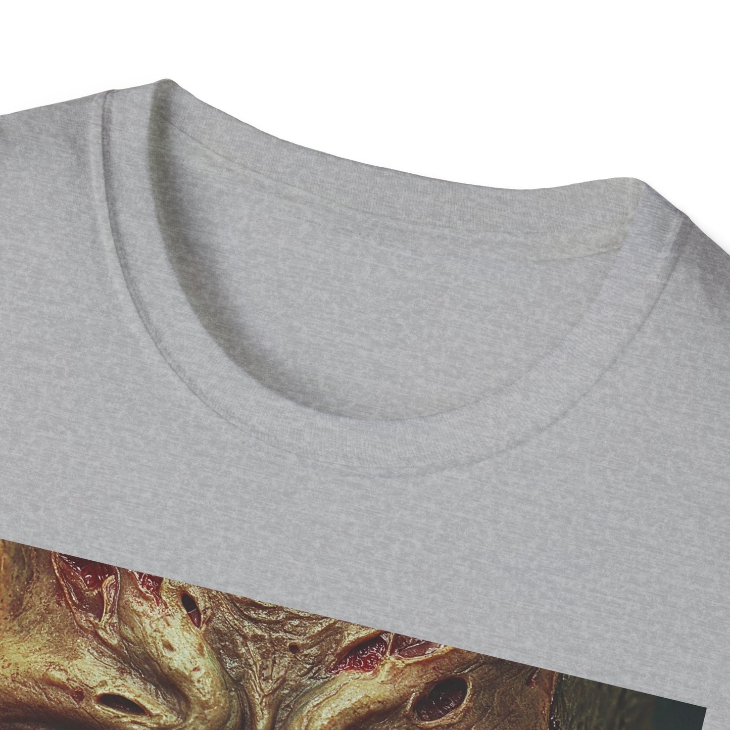 Apocalyptic Portrait Tee, bold, decaying zombie graphic