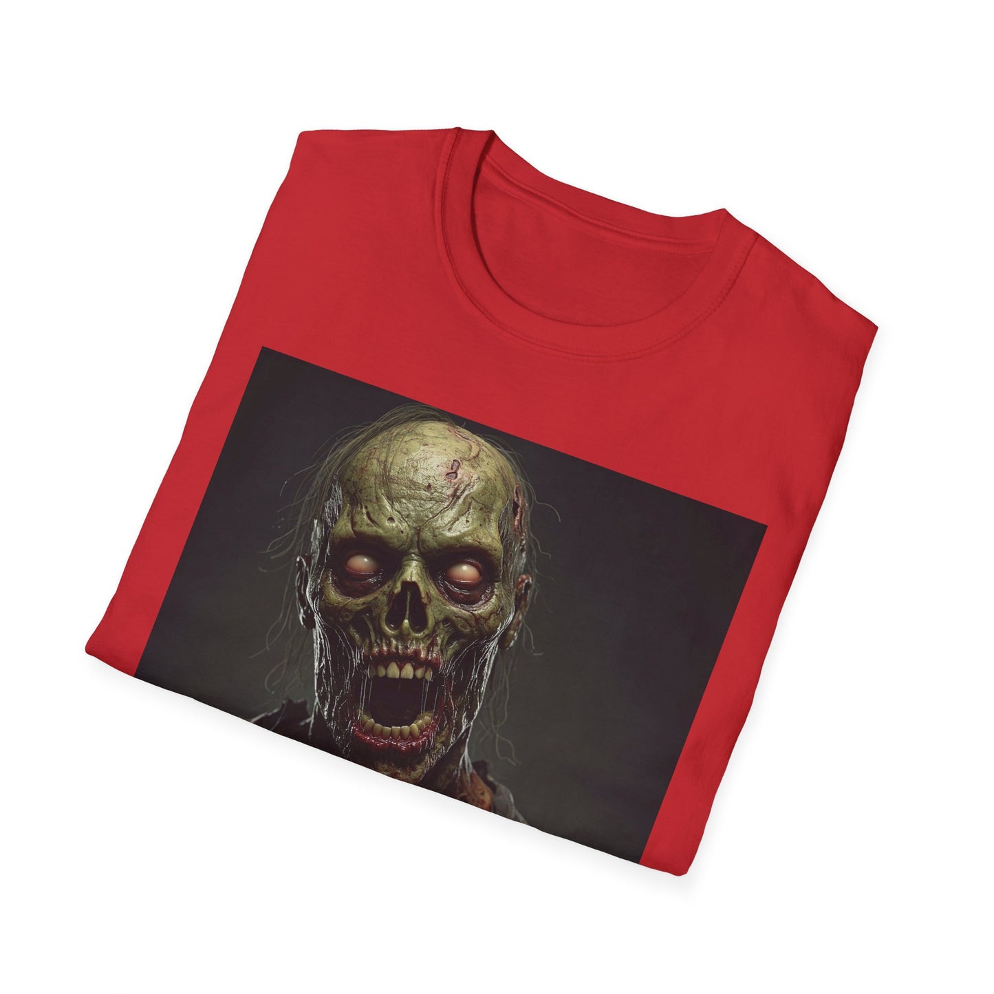 Apocalyptic Portrait Tee, bold, decaying zombie graphic