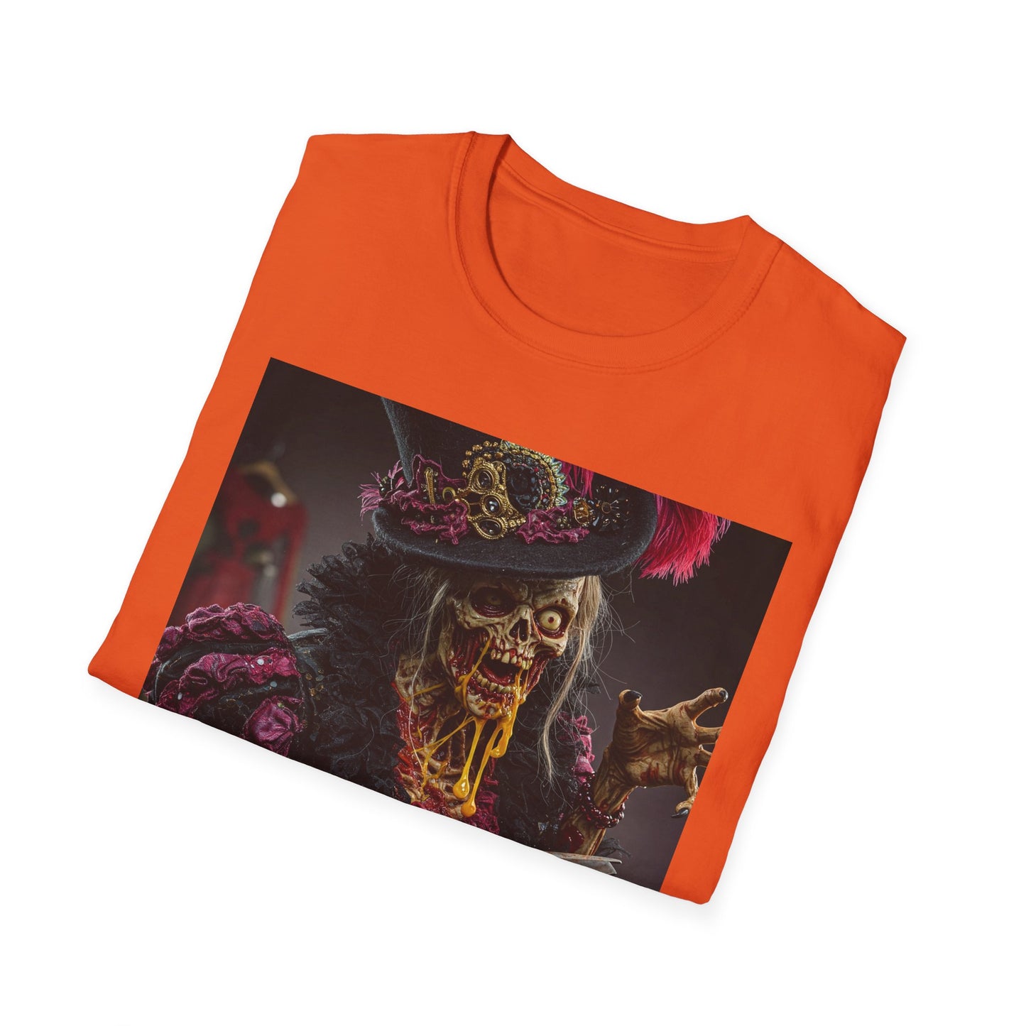 Apocalyptic Portrait Tee, bold, decaying zombie graphic