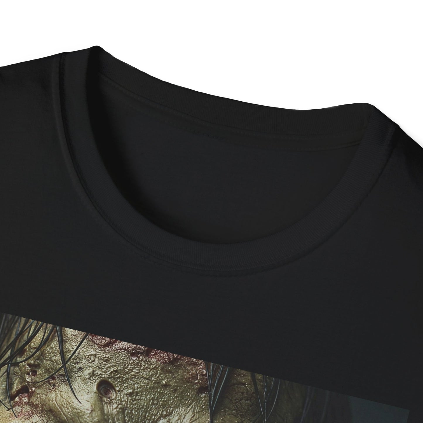 Apocalyptic Portrait Tee, bold, decaying zombie graphic