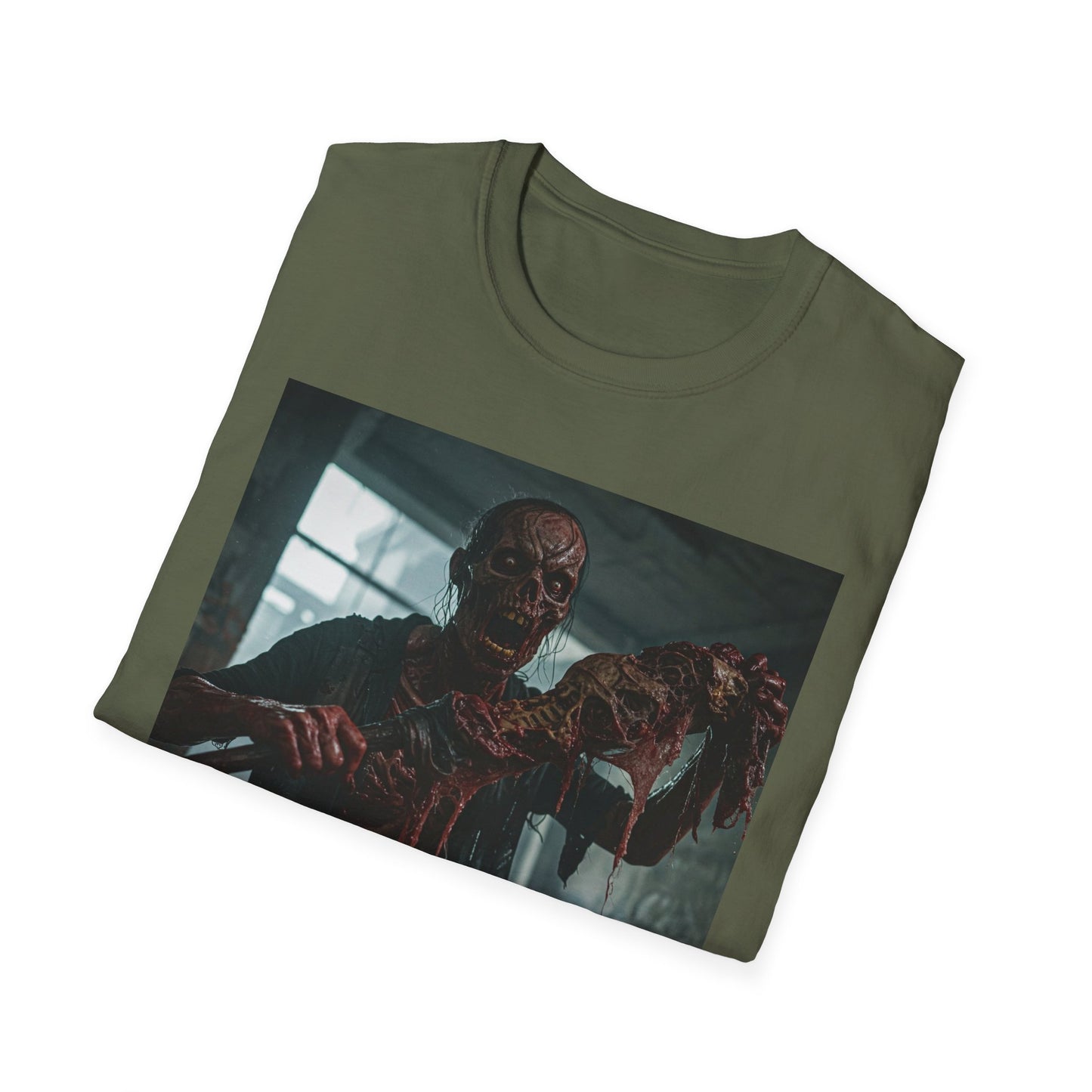 Creepy Zombie Graphic Unisex T-Shirt - Perfect for Halloween & Horror Fans