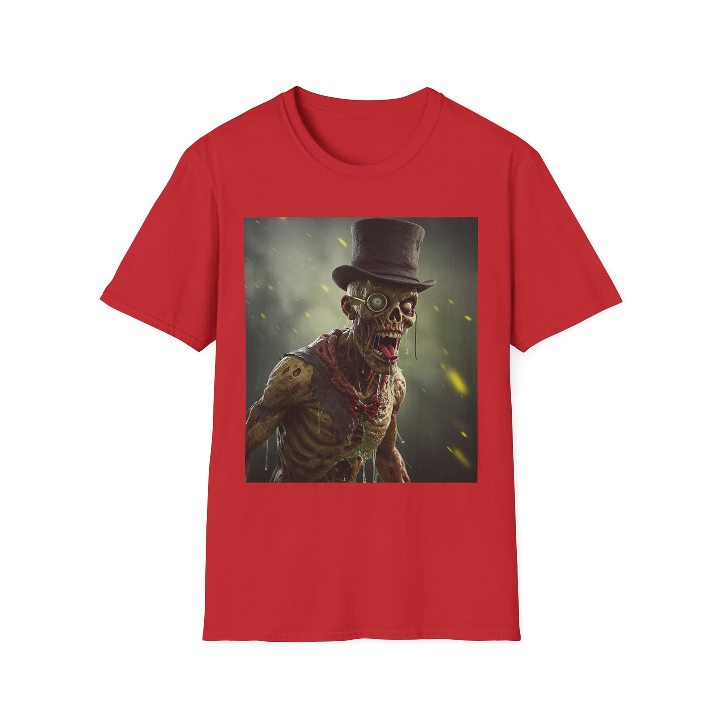 Apocalyptic Portrait Tee, bold, decaying zombie graphic