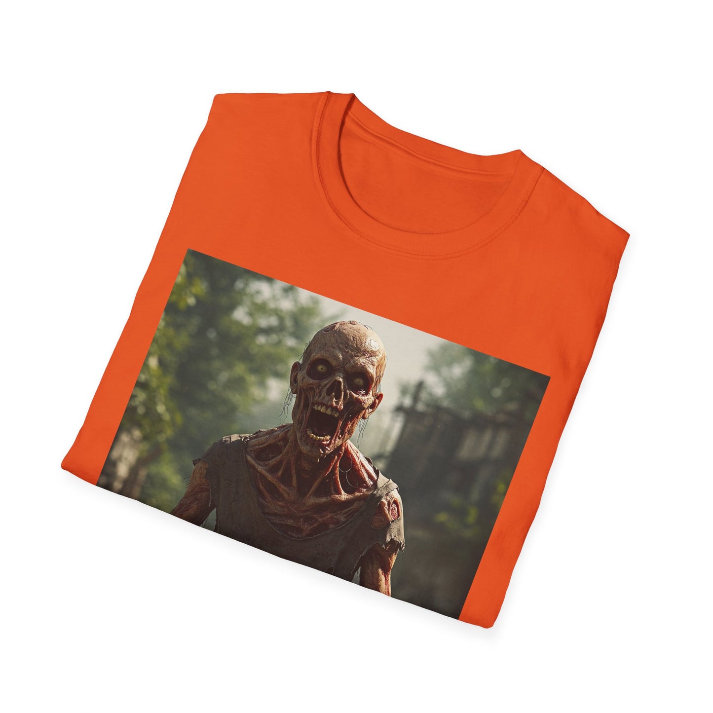 Zombie Graphic Unisex Softstyle T-Shirt - Casual Horror Apparel