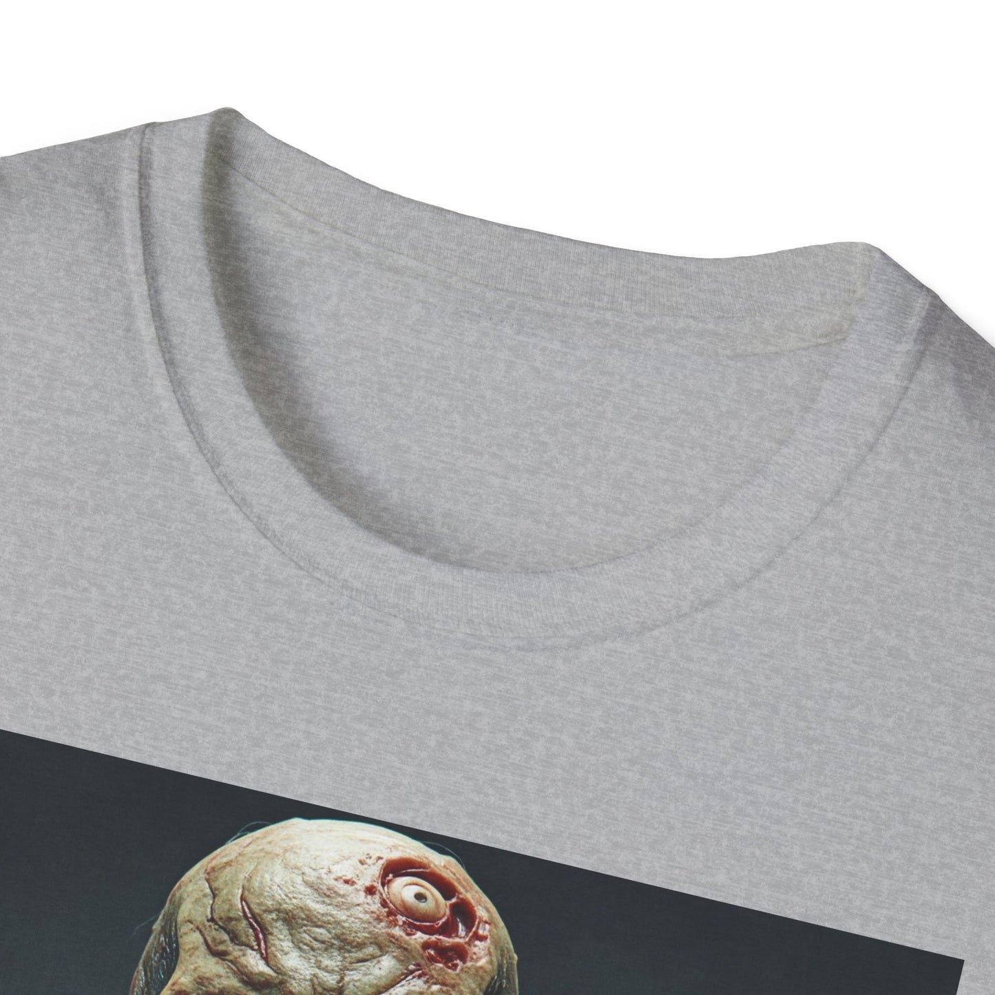 Apocalyptic Portrait Tee, bold, decaying zombie graphic