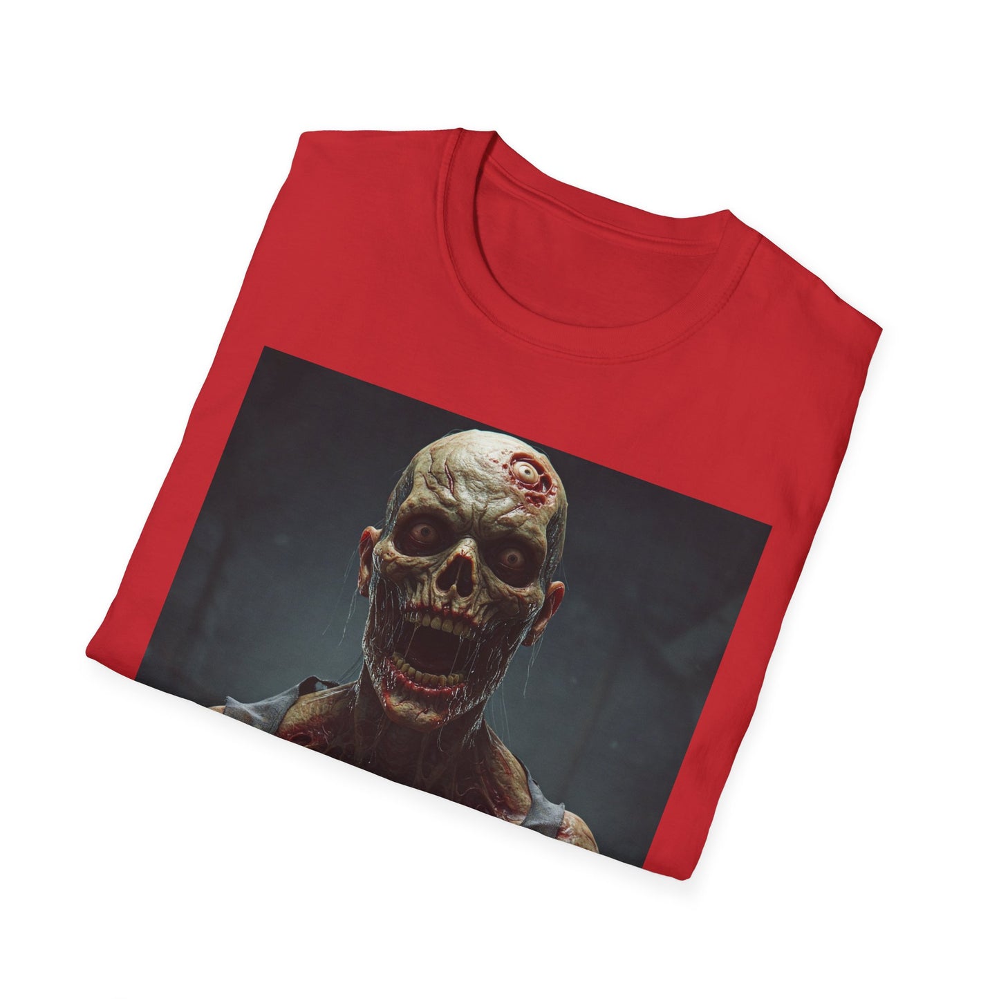 Apocalyptic Portrait Tee, bold, decaying zombie graphic