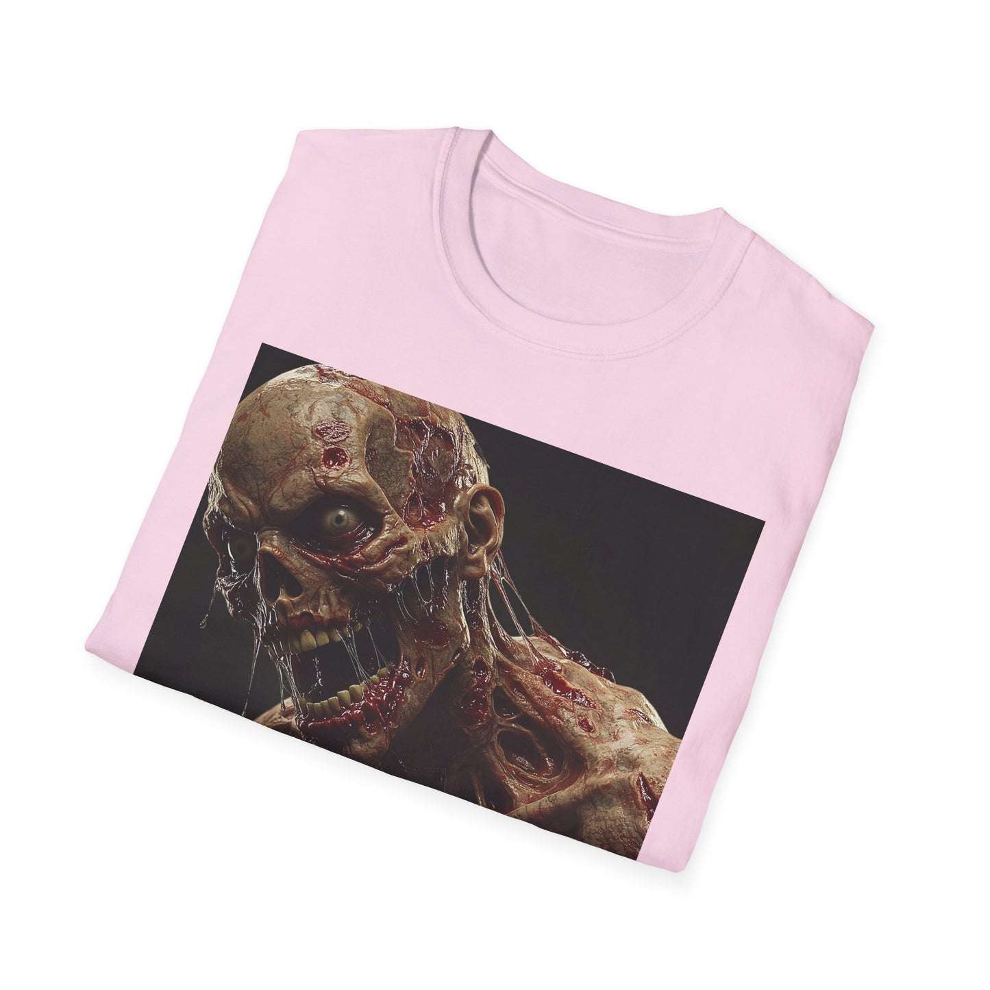 Zombie Art Unisex Softstyle T-Shirt - Graphic Horror Tee