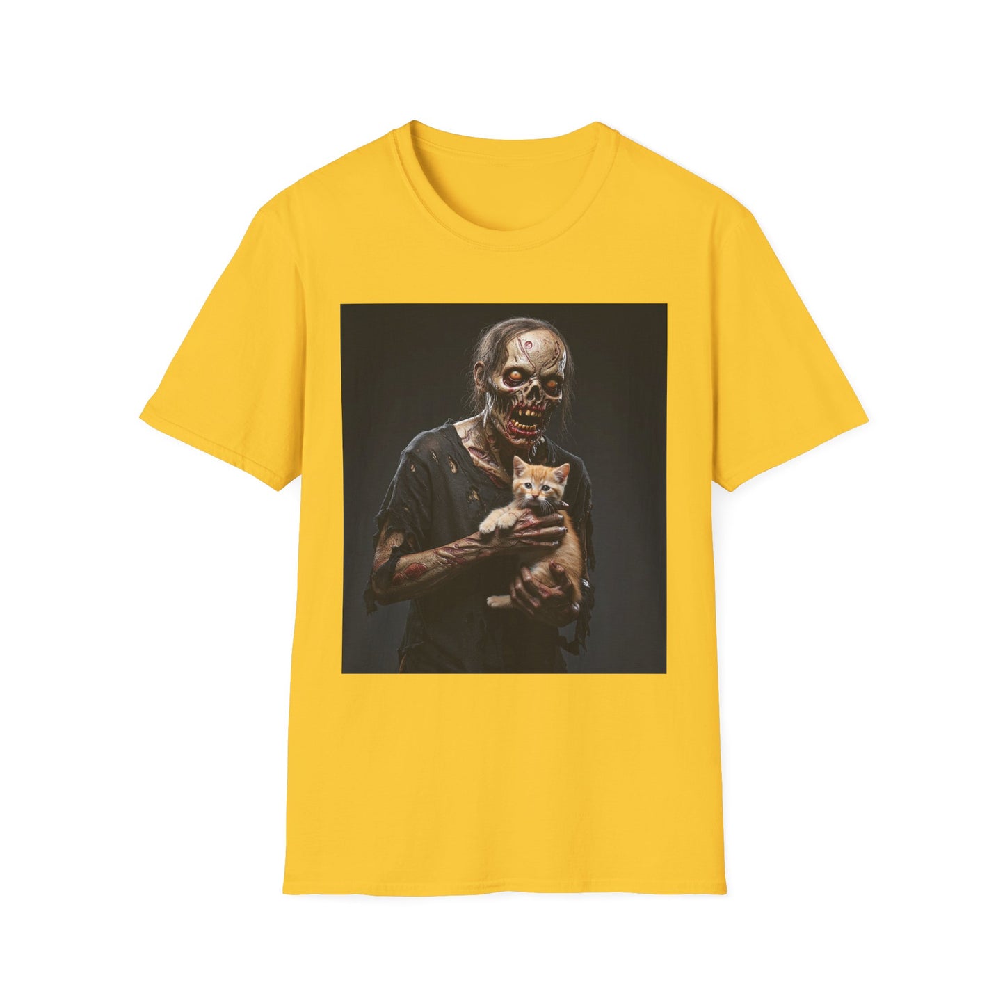 Apocalyptic Portrait Tee, bold, decaying zombie graphic