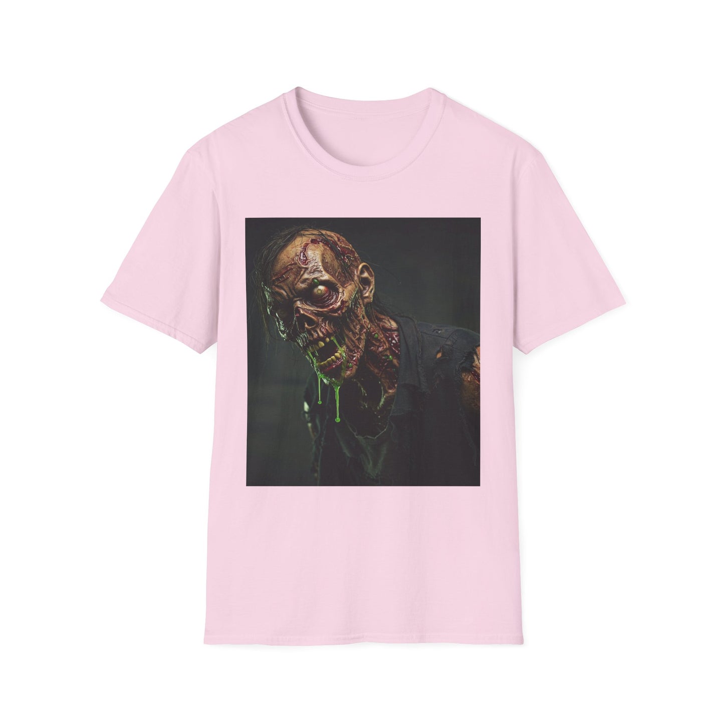 Graphic Zombie Unisex Softstyle T-Shirt - Perfect for Horror Fans and Halloween