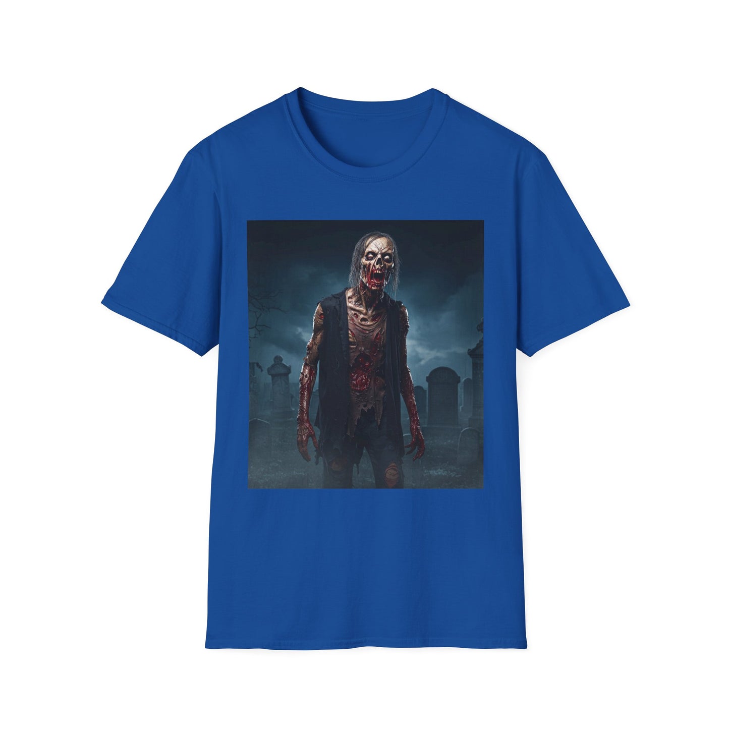 Apocalyptic Portrait Tee, bold, decaying zombie graphic