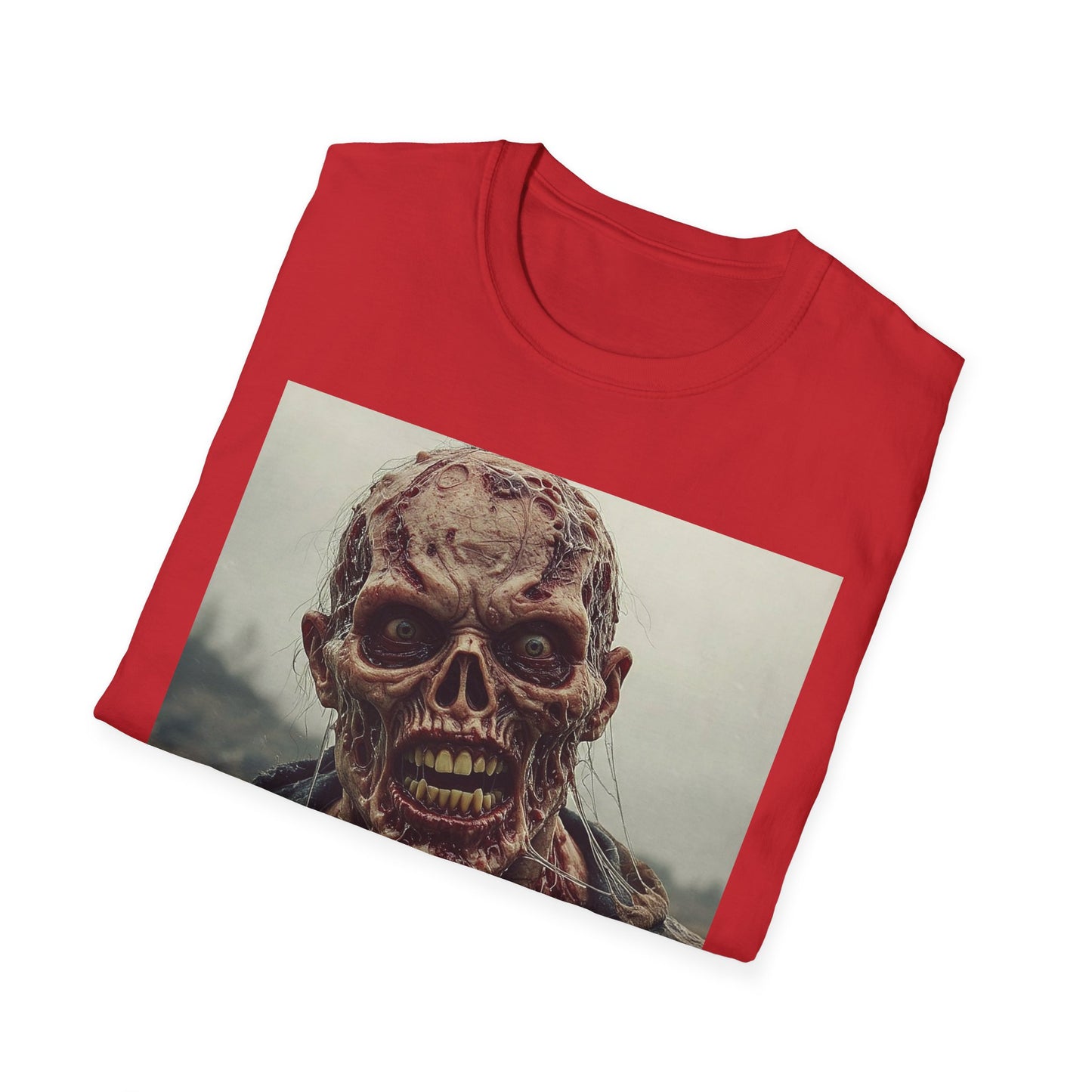 Apocalyptic Portrait Tee, bold, decaying zombie graphic