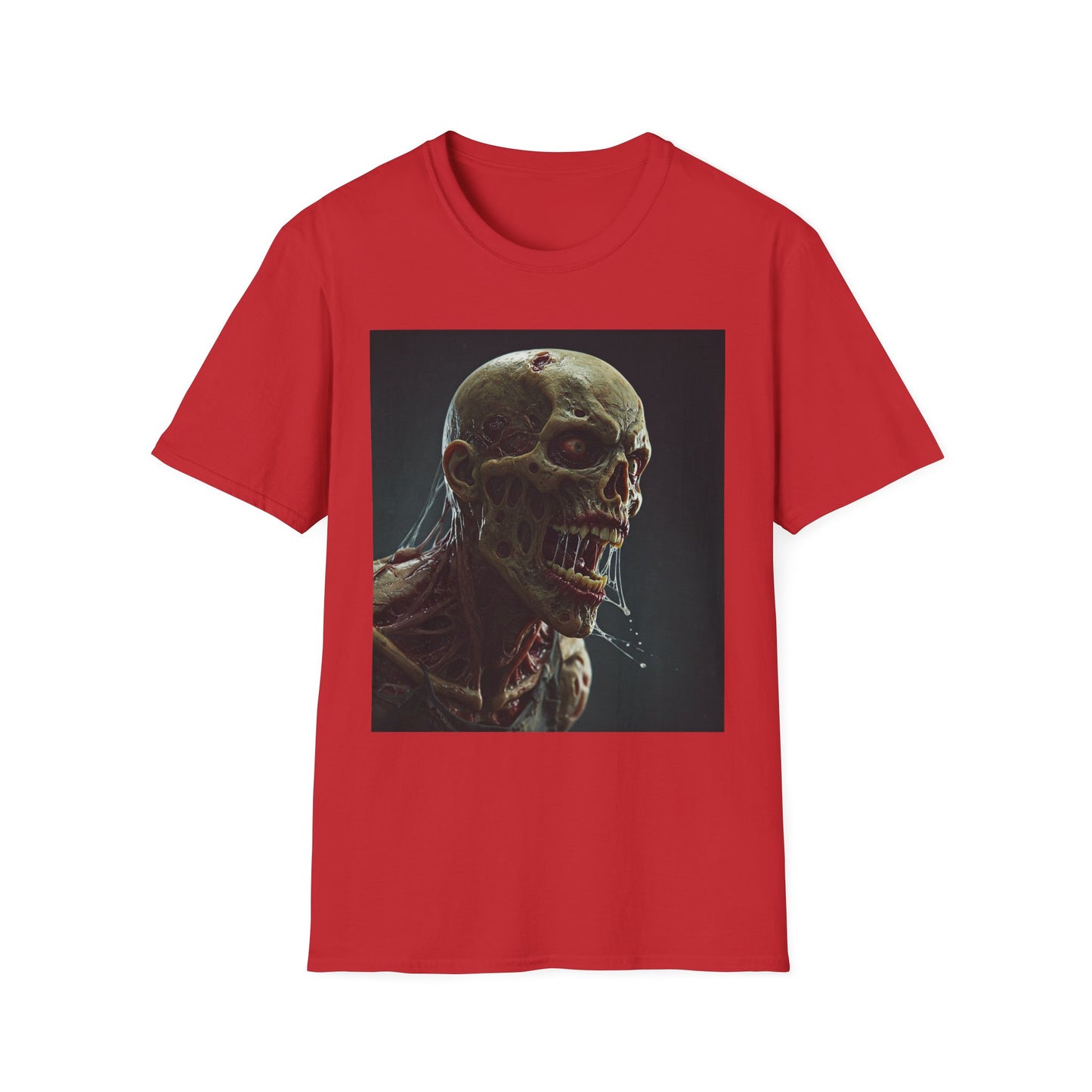 Apocalyptic Portrait Tee, bold, decaying zombie graphic