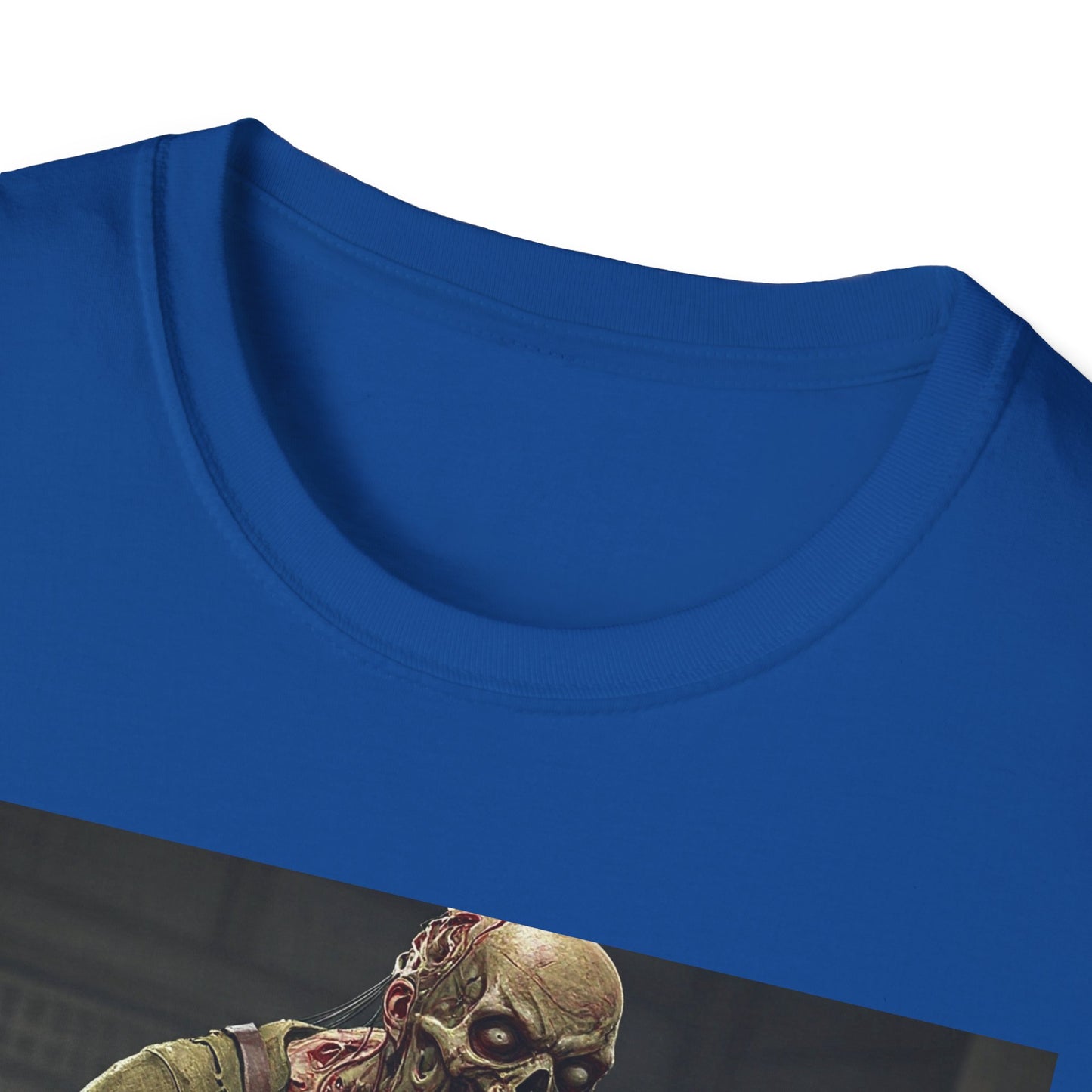 Apocalyptic Portrait Tee, bold, decaying zombie graphic