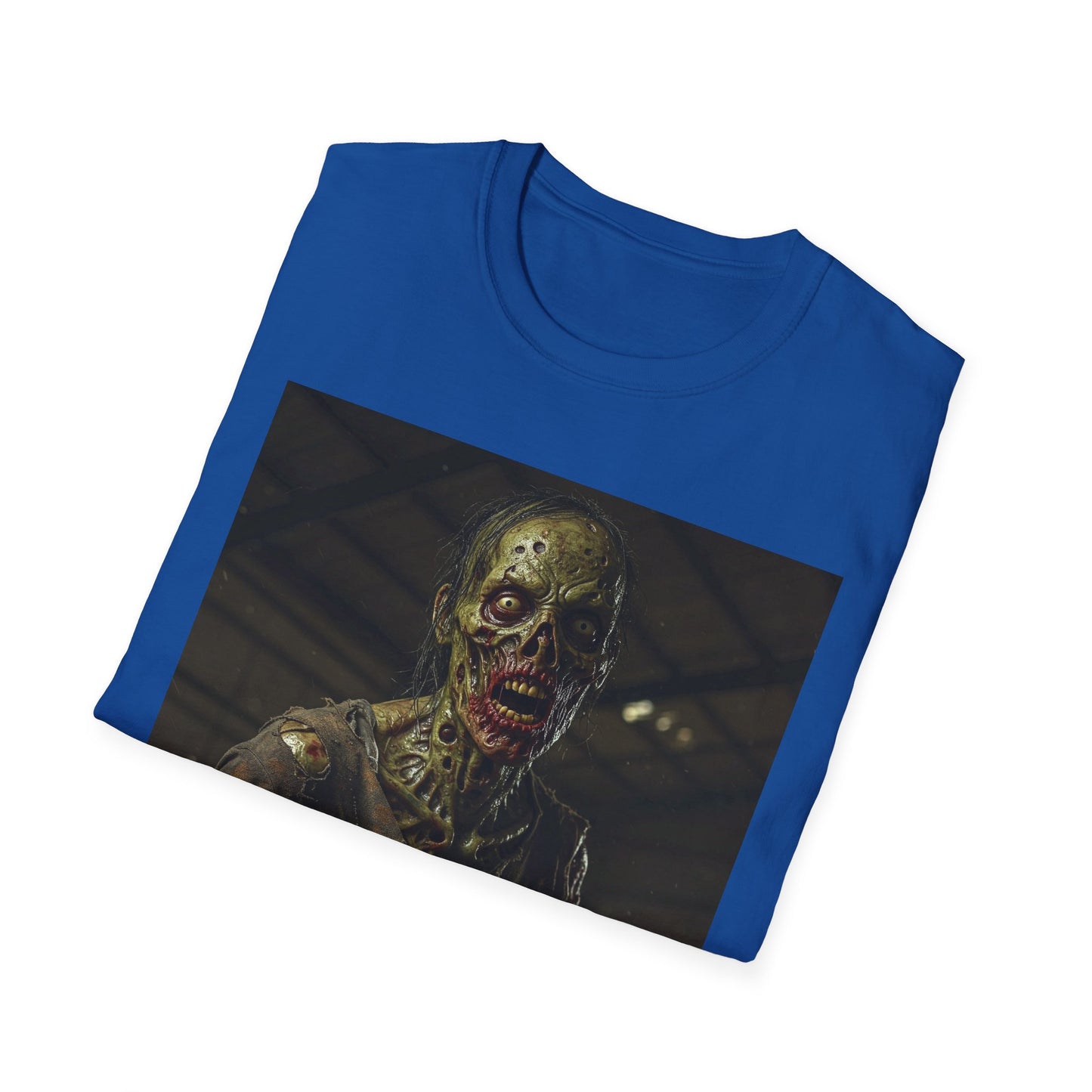 Apocalyptic Portrait Tee, bold, decaying zombie graphic