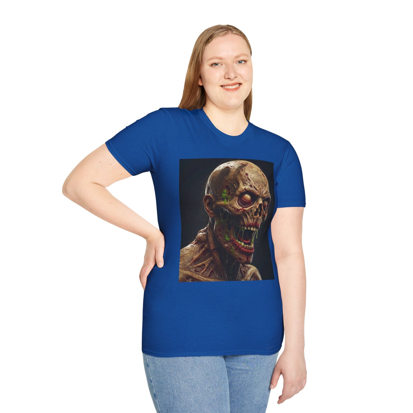 Creepy Skeleton Graphic T-Shirt - Unisex Softstyle Horror Tee