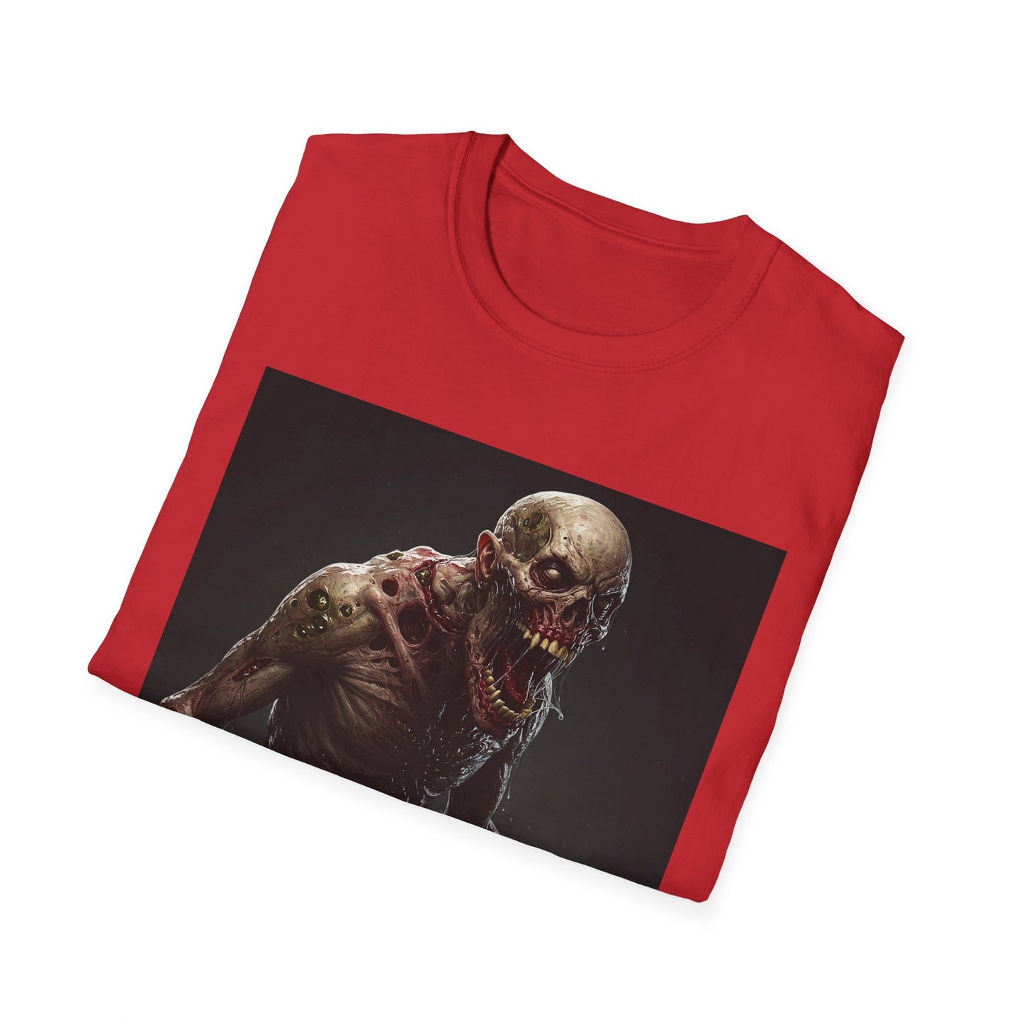 Apocalyptic Portrait Tee, bold, decaying zombie graphic