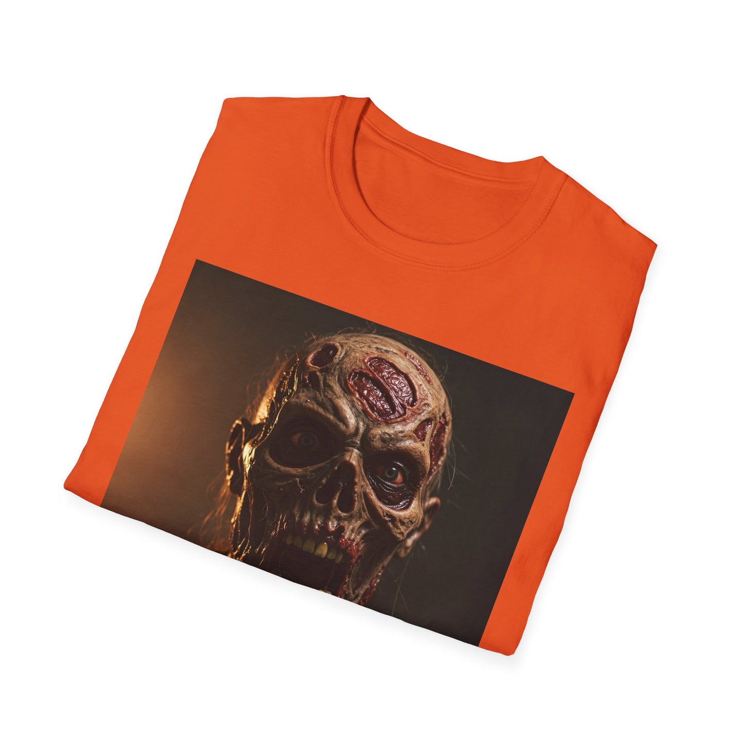 Apocalyptic Portrait Tee, bold, decaying zombie graphic