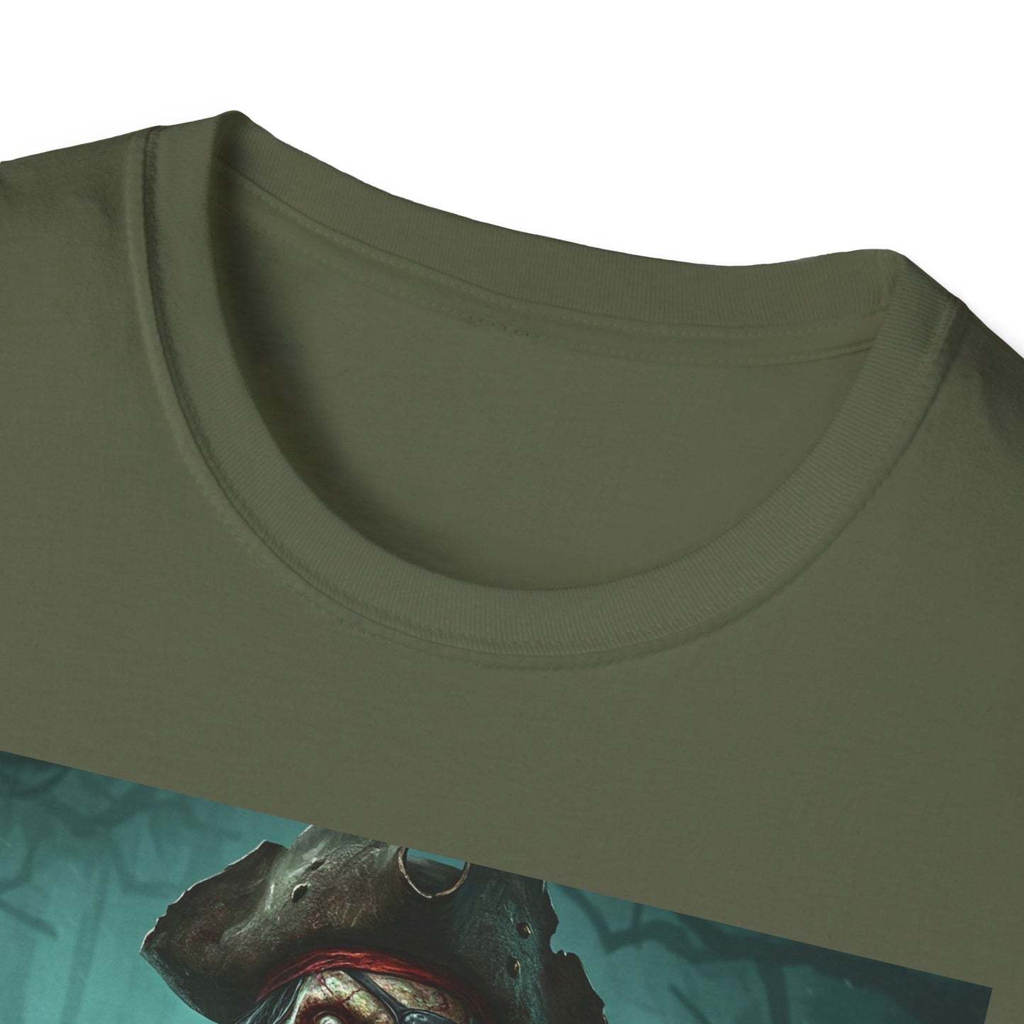 Pirate Skeleton Unisex Softstyle T-Shirt - Perfect for Halloween and Adventure Lovers