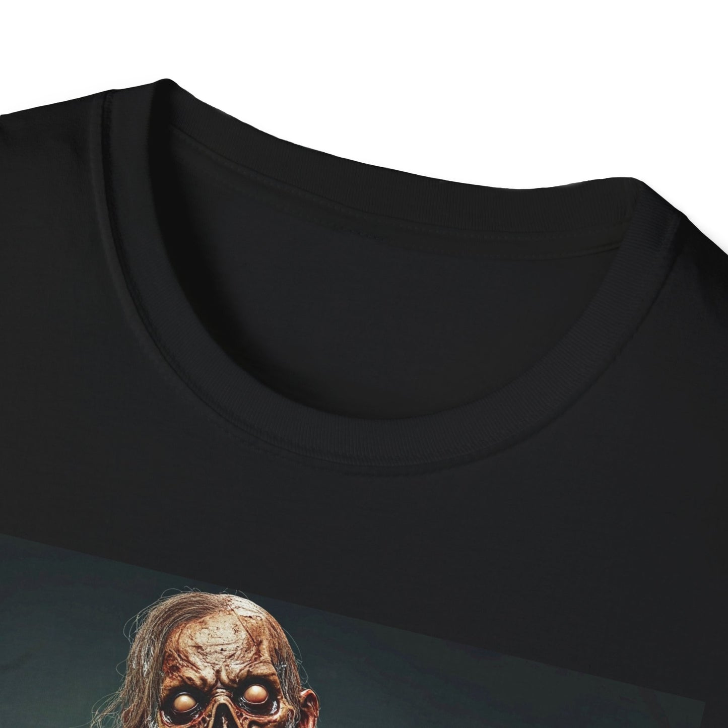 Apocalyptic Portrait Tee, bold, decaying zombie graphic