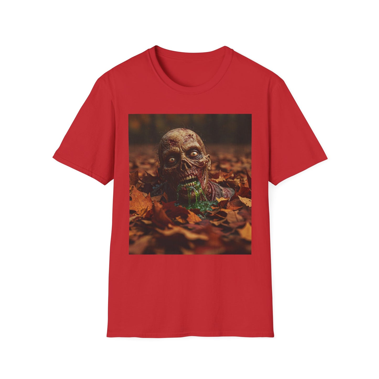 Apocalyptic Portrait Tee, bold, decaying zombie graphic