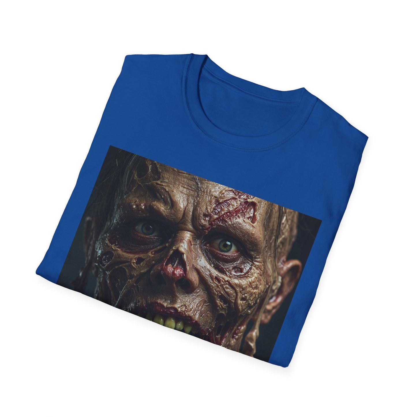 Apocalyptic Portrait Tee, bold, decaying zombie graphic