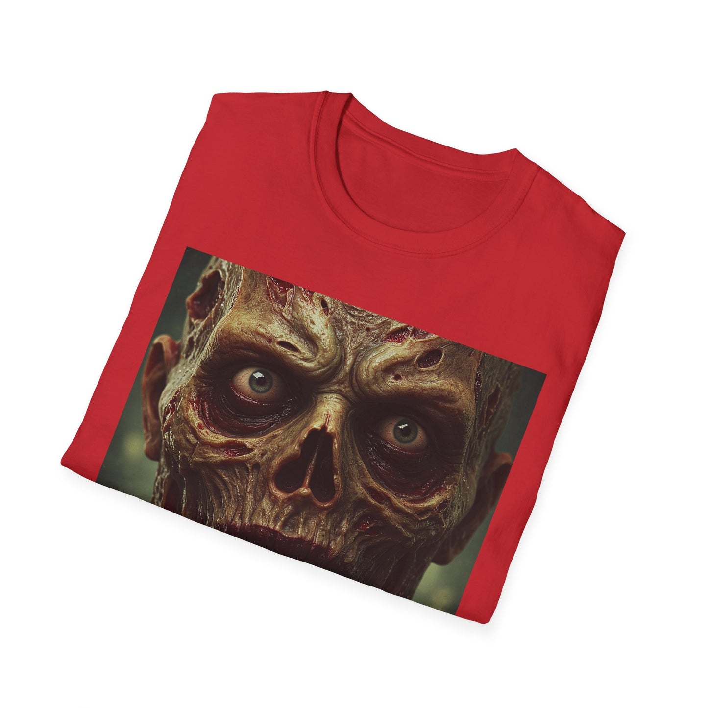 Apocalyptic Portrait Tee, bold, decaying zombie graphic