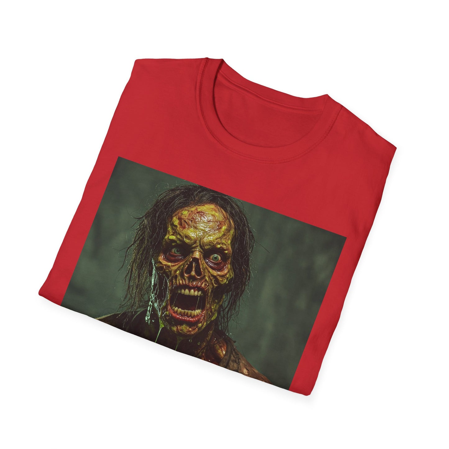 Apocalyptic Portrait Tee, bold, decaying zombie graphic