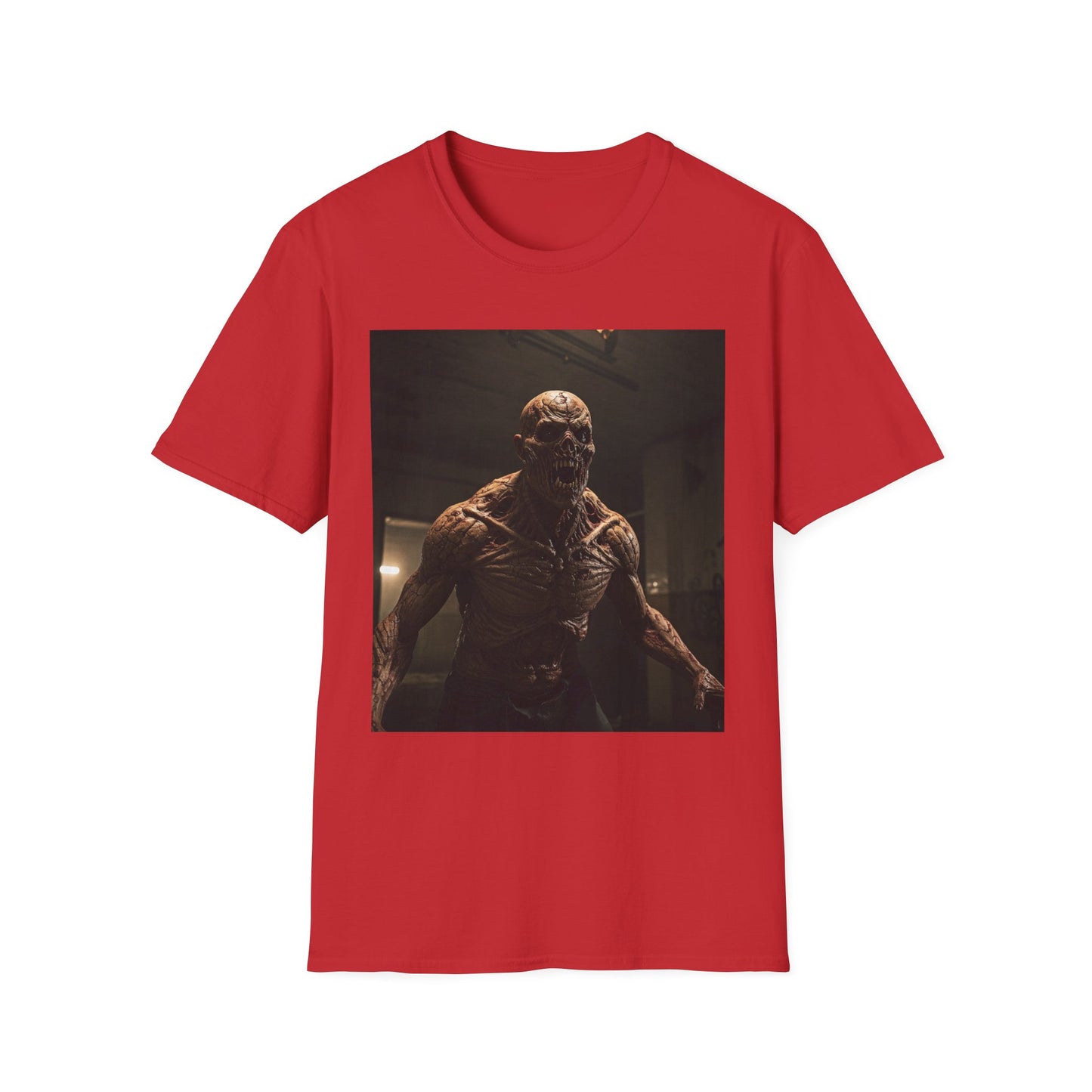 Apocalyptic Portrait Tee, bold, decaying zombie graphic