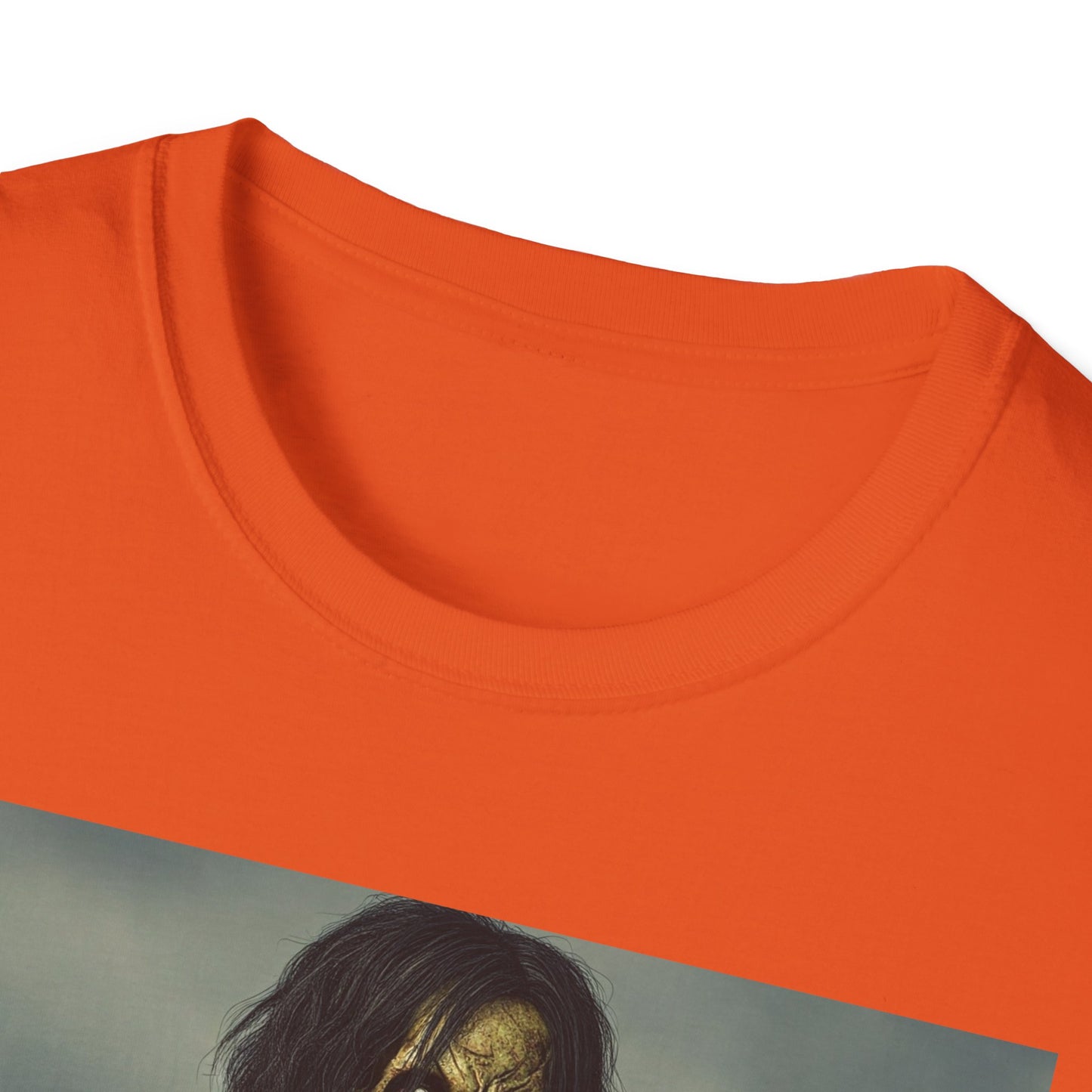 Apocalyptic Portrait Tee, bold, decaying zombie graphic