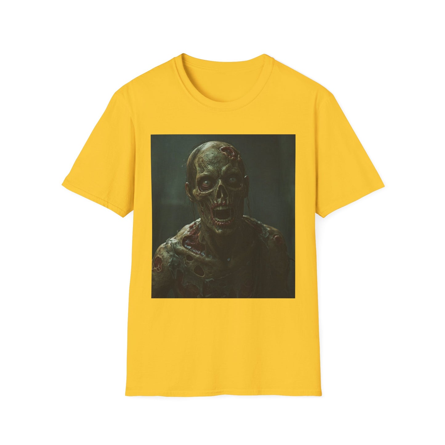 Creepy Zombie Graphic Unisex Softstyle T-Shirt