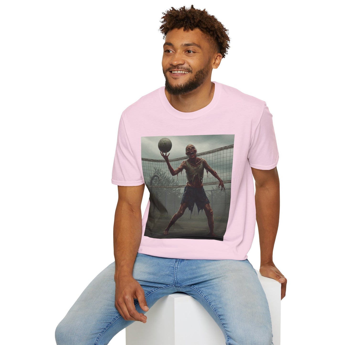 Zombie Basketball Unisex Softstyle T-Shirt | Horror Graphic Tee