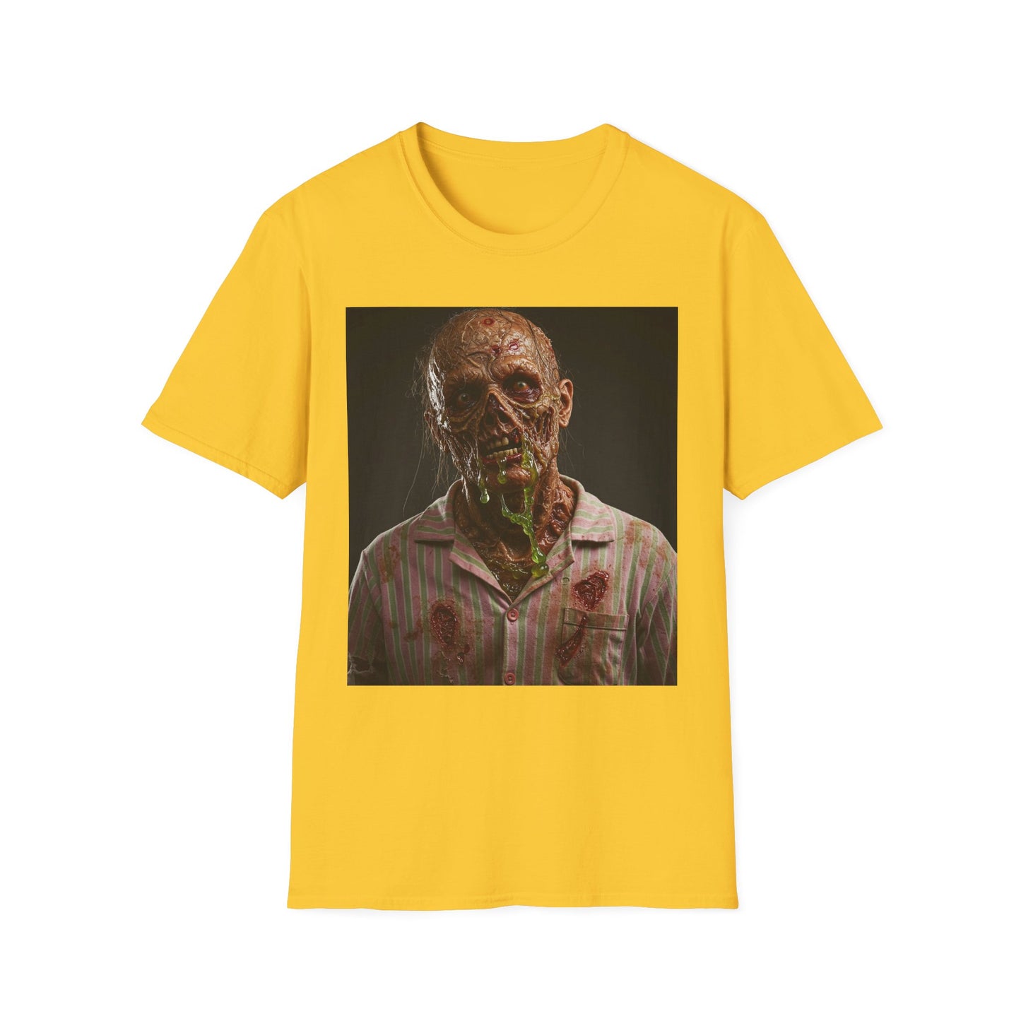 Horror-Inspired Unisex Softstyle T-Shirt - Zombie Graphic Tee