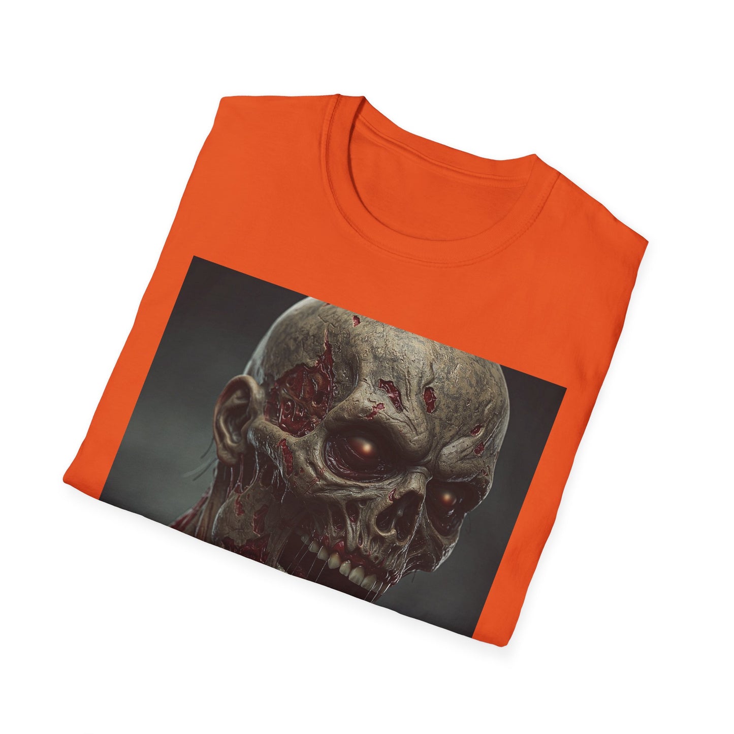 Apocalyptic Portrait Tee, bold, decaying zombie graphic