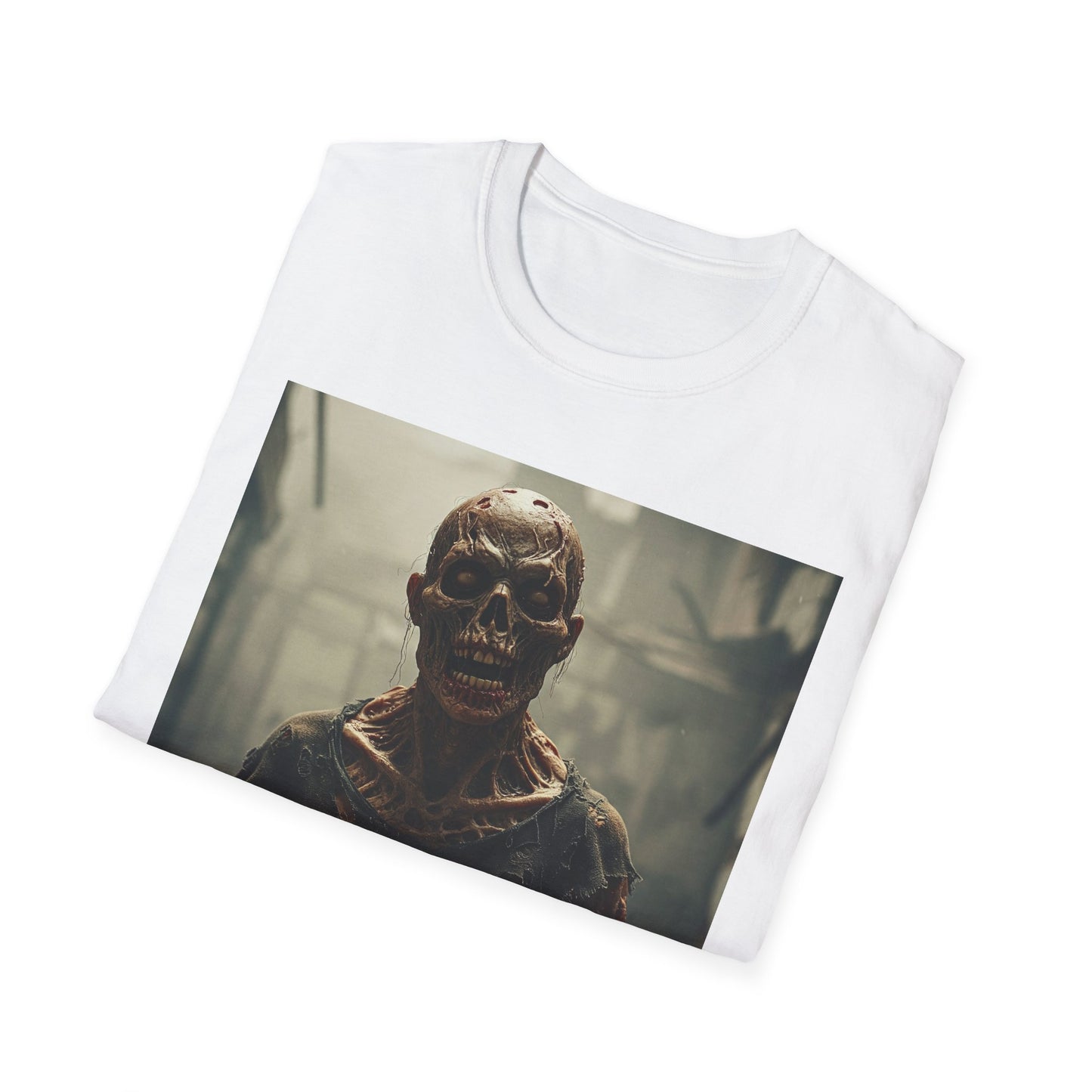 Apocalyptic Portrait Tee: A Vision of Decay