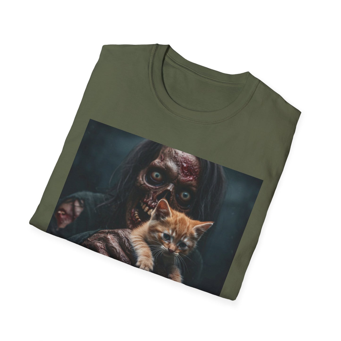 Apocalyptic Portrait Tee, bold, decaying zombie graphic