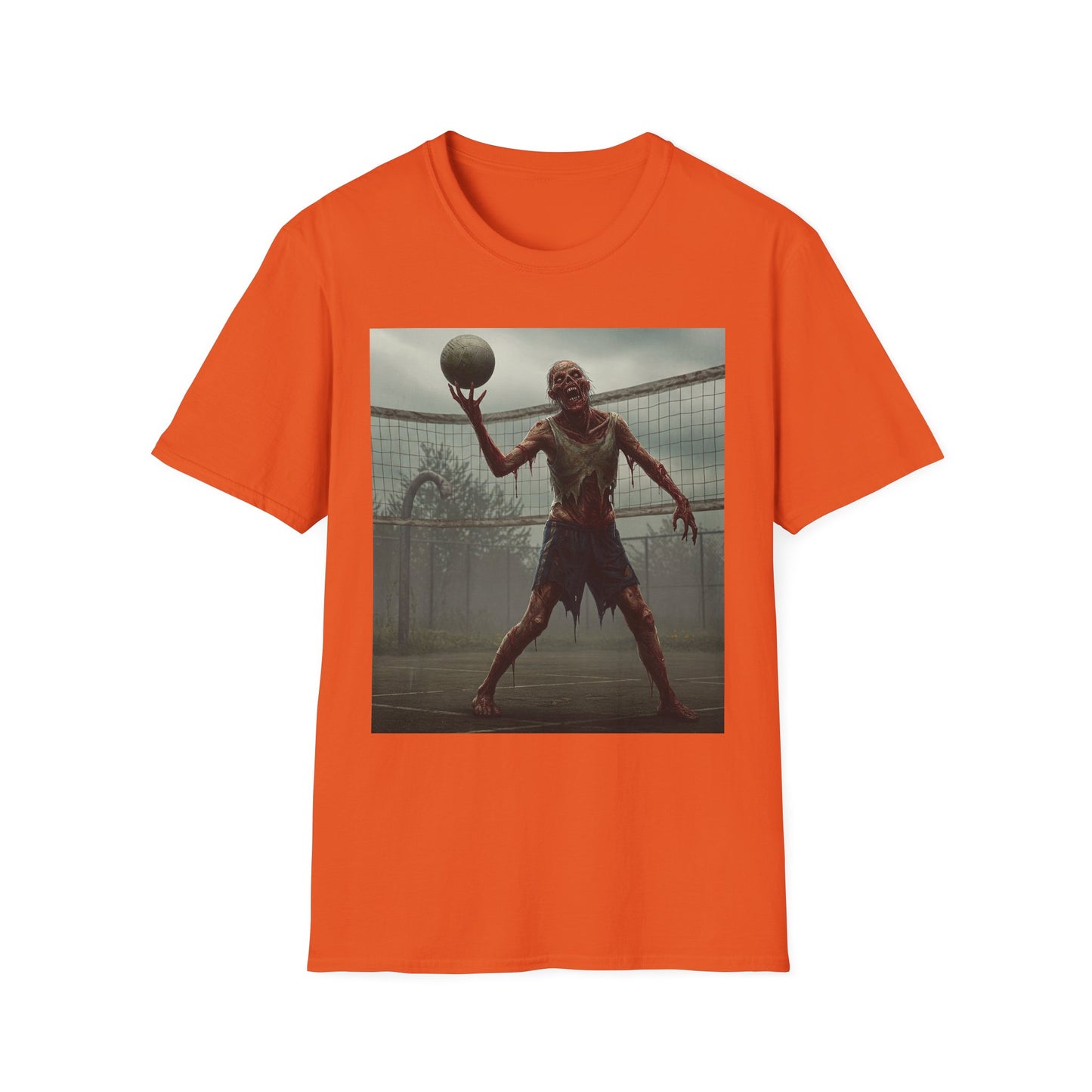 Zombie Basketball Unisex Softstyle T-Shirt | Horror Graphic Tee