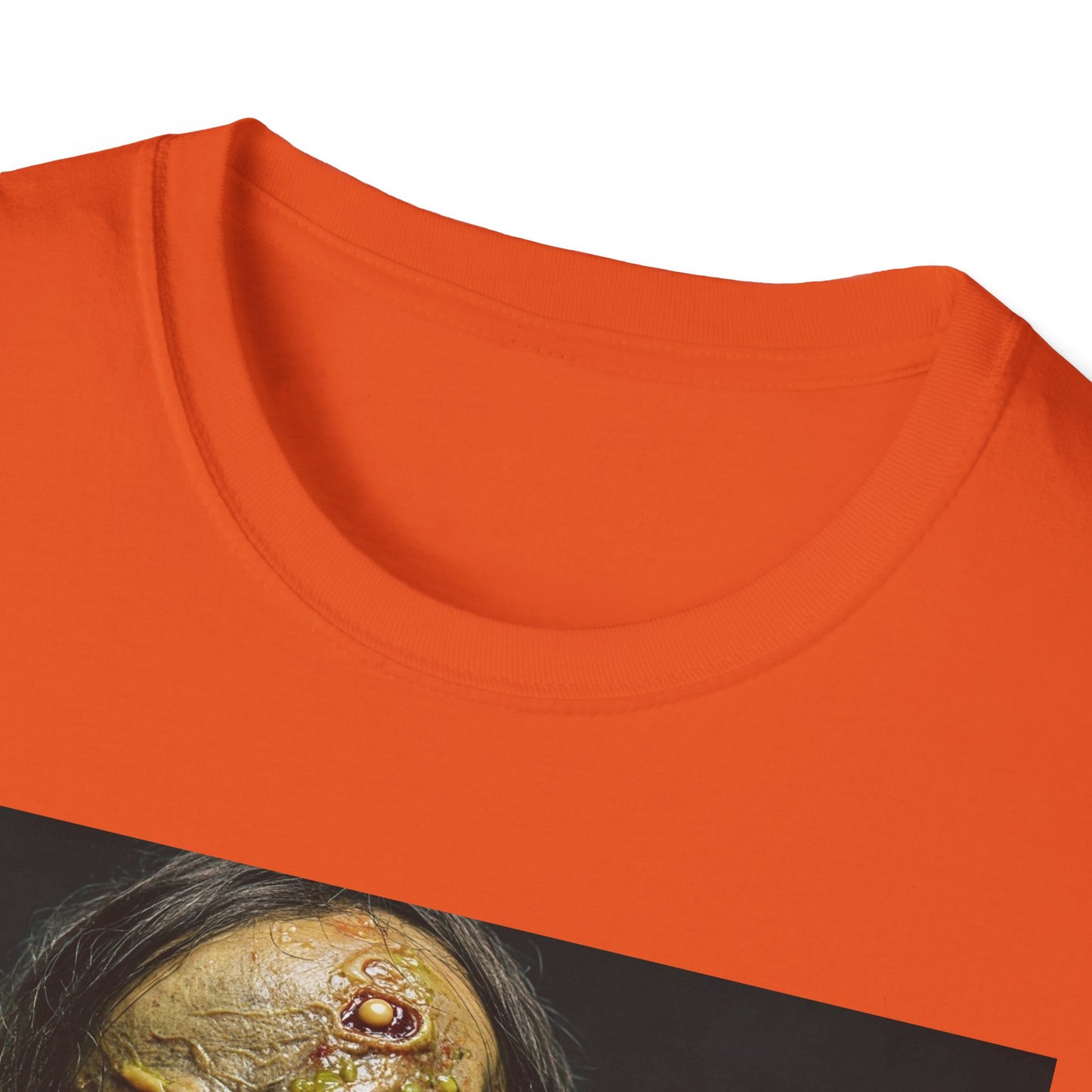 Apocalyptic Portrait Tee, bold, decaying zombie graphic