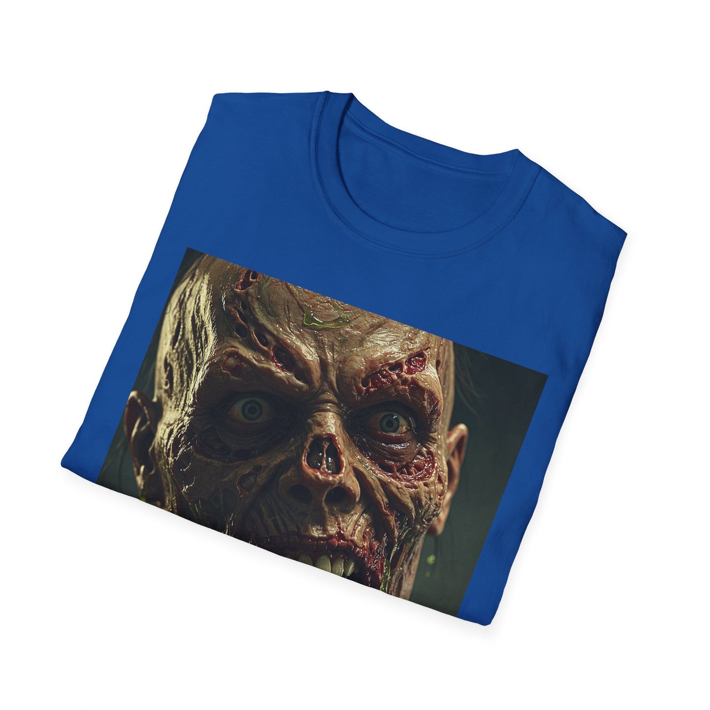 Apocalyptic Portrait Tee, bold, decaying zombie graphic