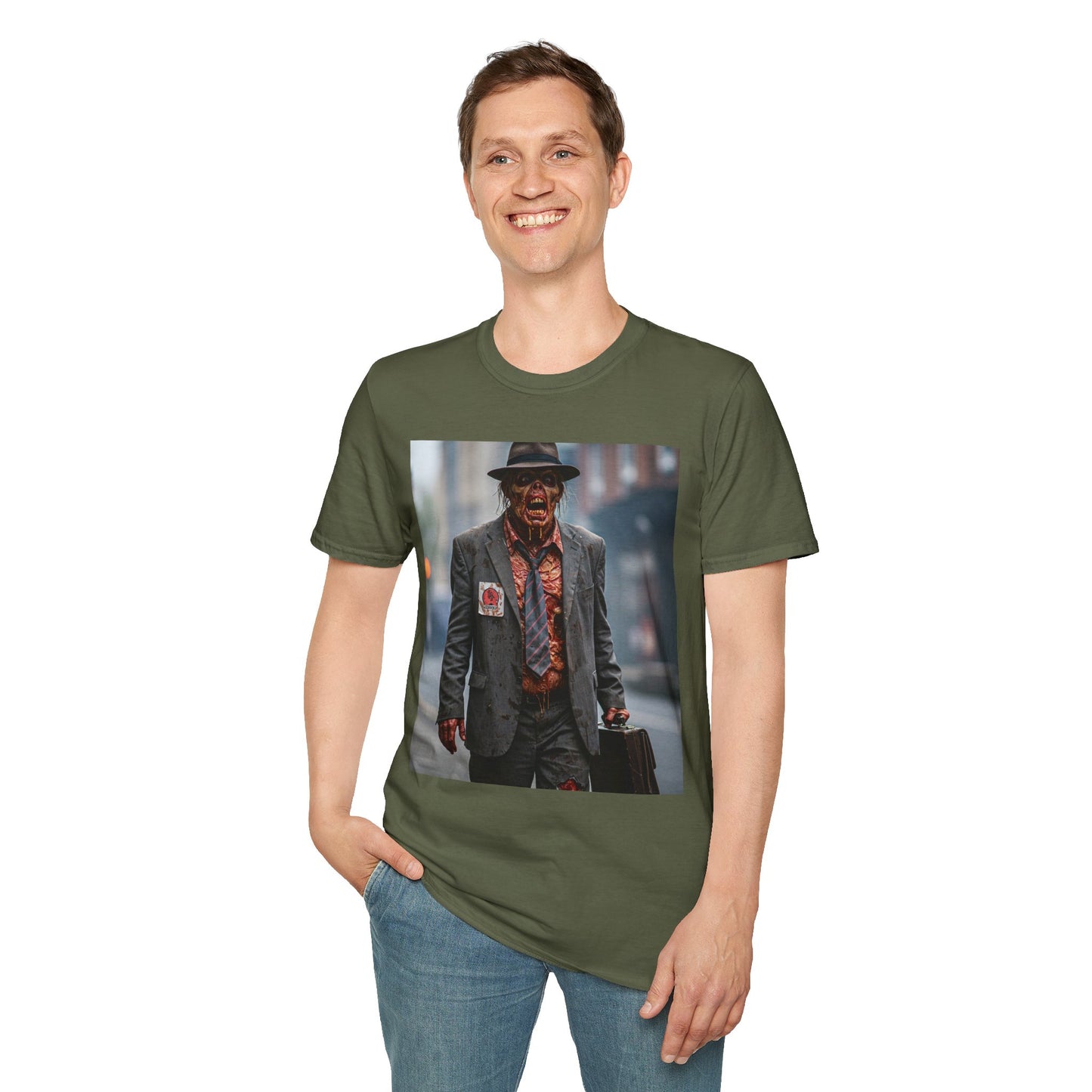 Stylish Horror-Themed Unisex Softstyle T-Shirt