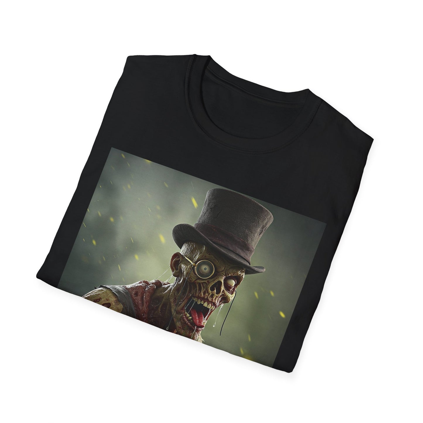 Apocalyptic Portrait Tee, bold, decaying zombie graphic