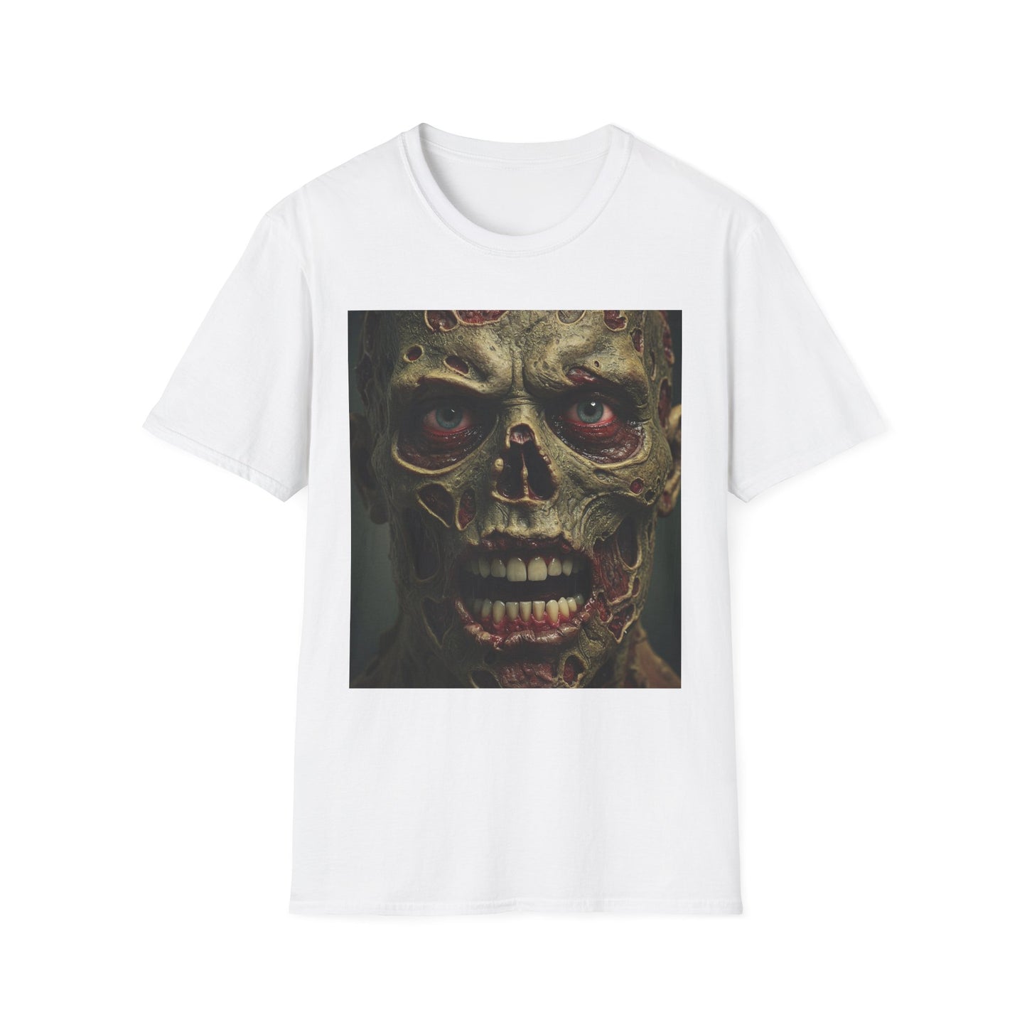 Apocalyptic Portrait Tee, bold, decaying zombie graphic