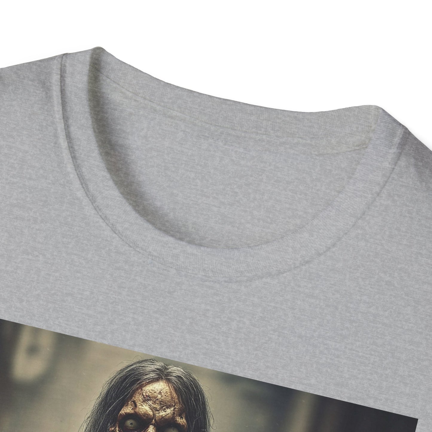 Apocalyptic Portrait Tee, bold, decaying zombie graphic